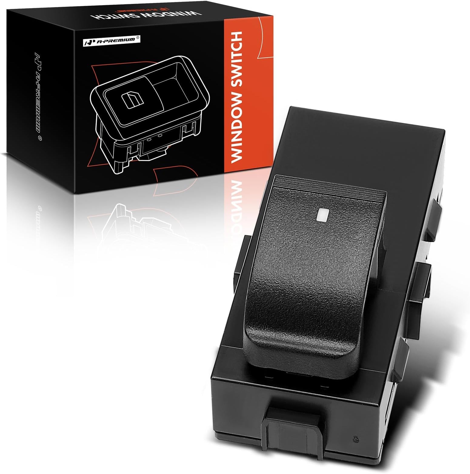 A-Premium Rear Left or Right - Power Window Switch - Compatible with Chevrolet Chevy & GMC Models - Silverado 1500 2500 HD 3500HD, Sierra 1500 2500HD 3500HD - 2008-2009 - Replace# 19117935, 25880116
