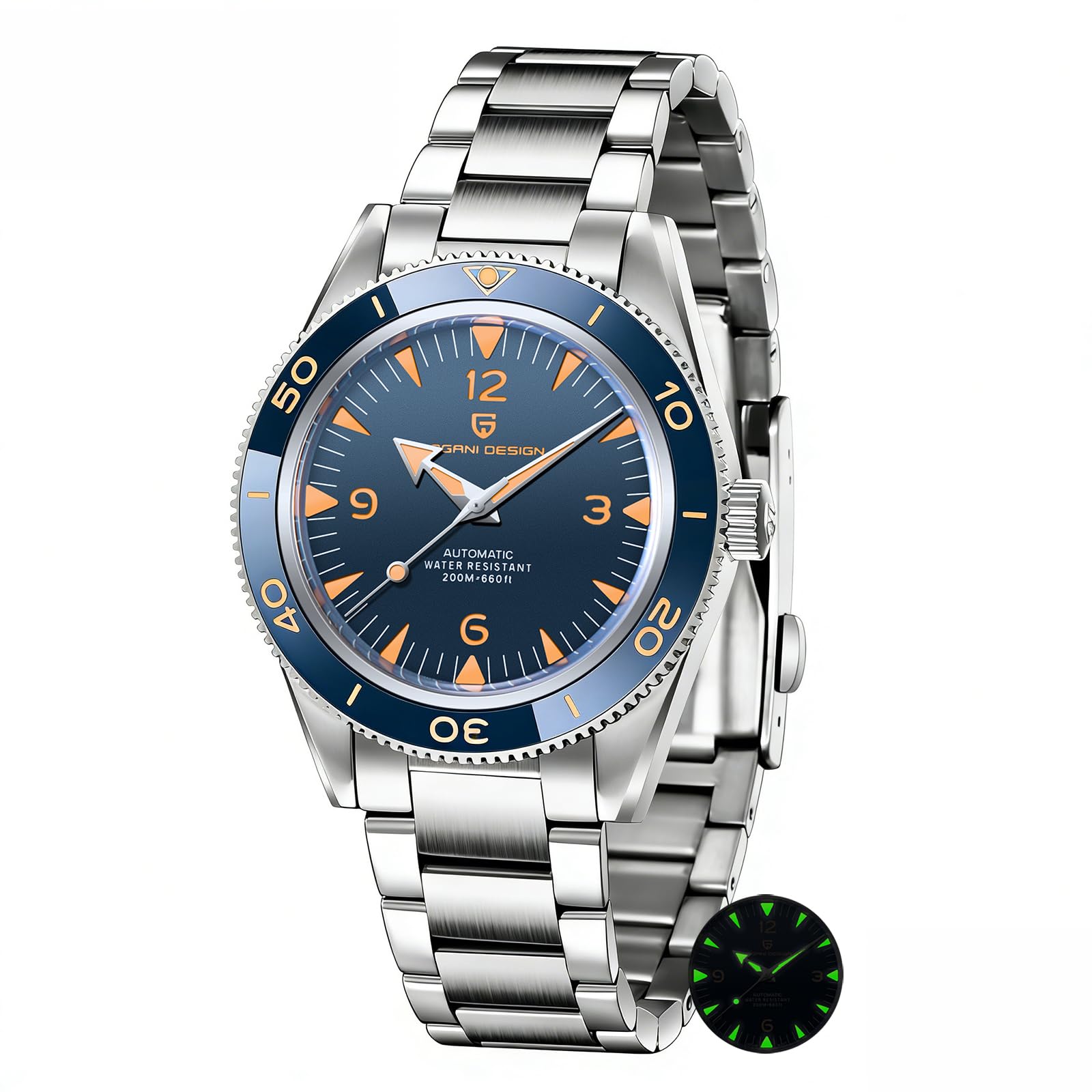 Pagani Design Herrenuhr Automatik Mechanische Uhr Japan NH35 Uhrwerk 41mm Luxus Edelstahl Saphirkristall Taucheruhren Herren