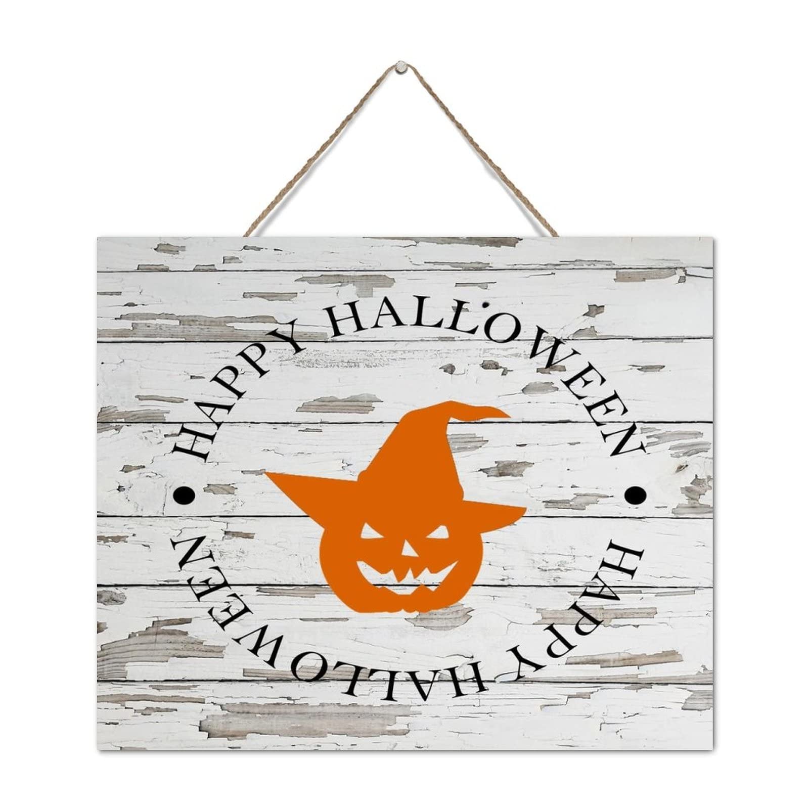 Plaque Halloween en bois vieilli décorative Hocus Pocus 25cm