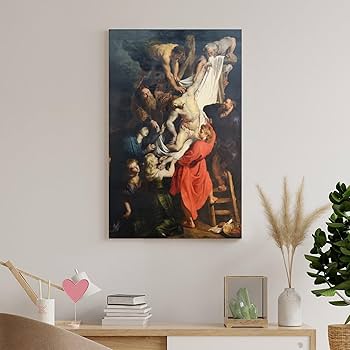 額装絵画 国連創立50周年記念版画 ジョン・ポーウェル 『平和への祈り』 世界の名画 ゴッホ 丘を抜ける道の2本のポプラ ジクレー