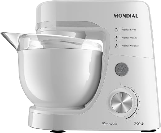 Batedeira Planetária, Mondial, Branco, 700W, 220V - BP-03-W