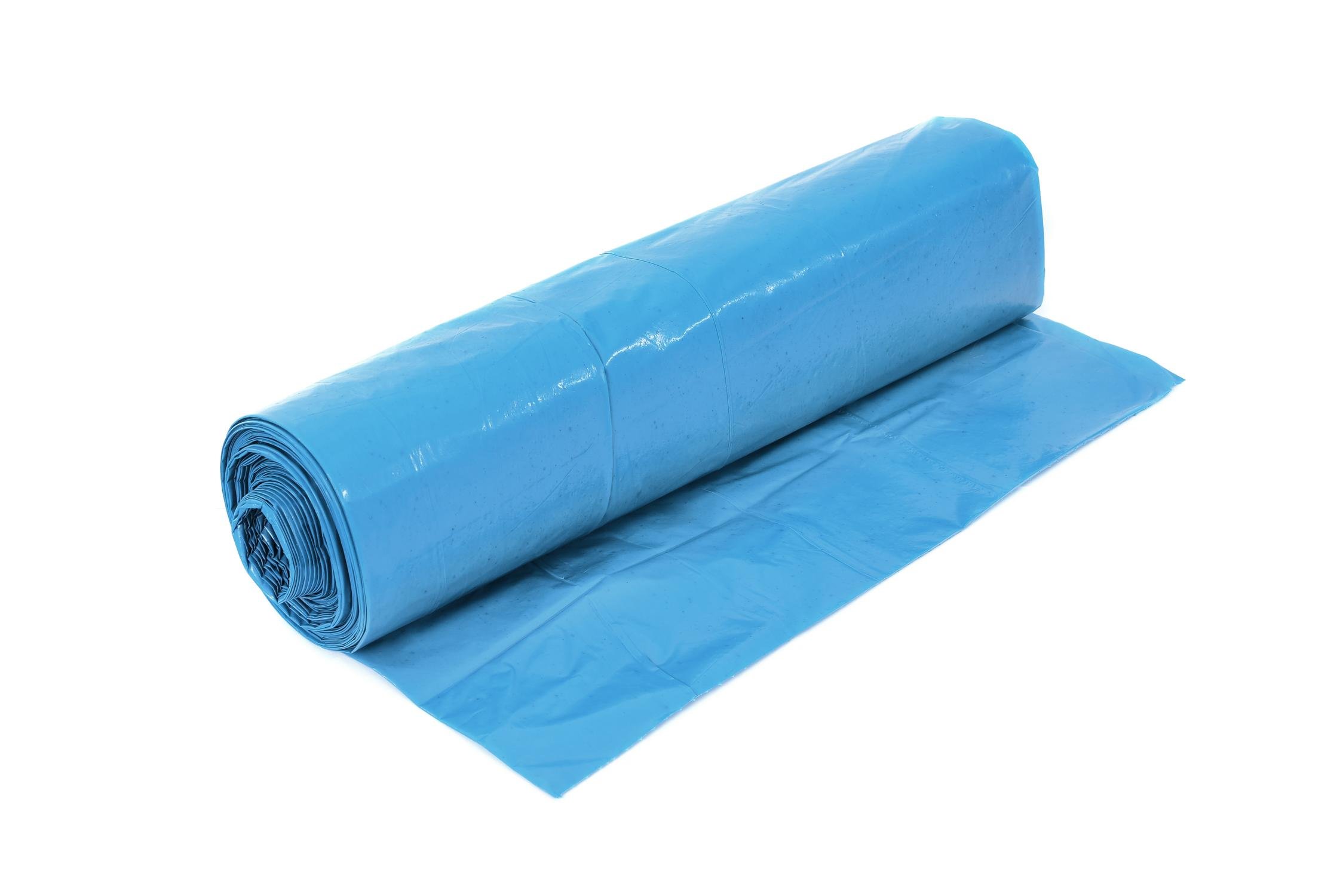 Funny AG-272 LDPE Müllsäcke, 700 x 1100 mm - Typ 80, Blau, Circa 120 L, 250 Stück