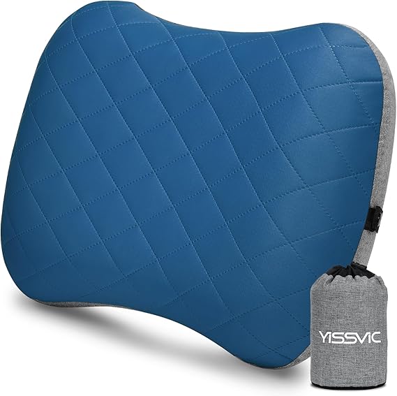 Inflatable Travel Pillow Ultralight with Removable Cover