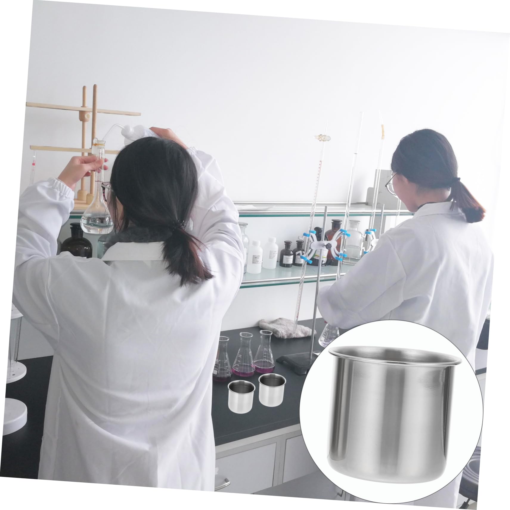 Gatuida 6 Piezas Vaso de Medicina de Acero Inoxidable Vaso Medidor Medidor de Acero para Medicamentos para Viajes y Uso Diario