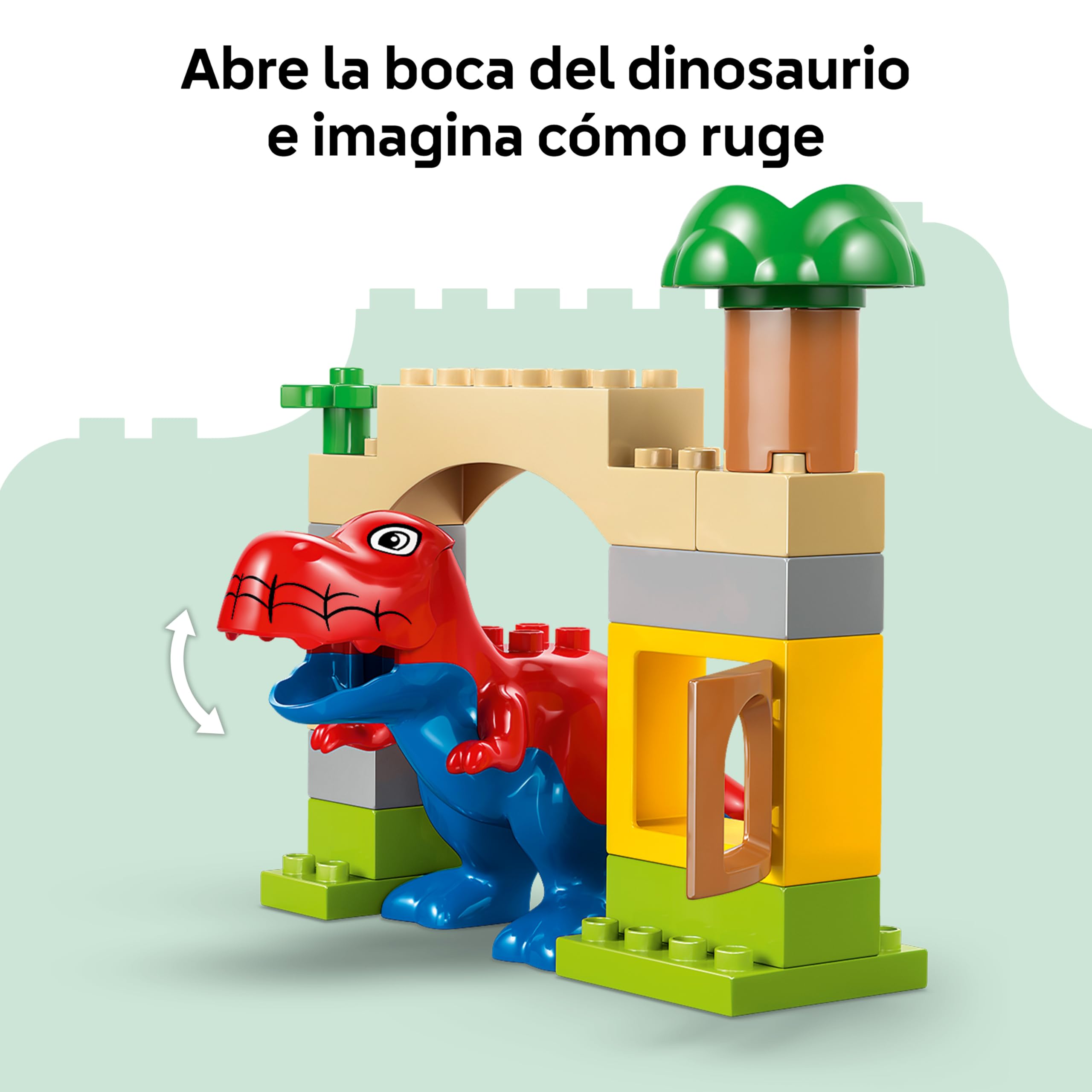 LEGO Duplo Marvel Dinosaurio Spidey-Rex vs. Duende Verde - Juego Educativo para la Motricidad Fina - 2 Figuras Inc. Spidey T. Rex - Juguete de Superhéroes - Regalo para Niños de 2+ Años - 10463