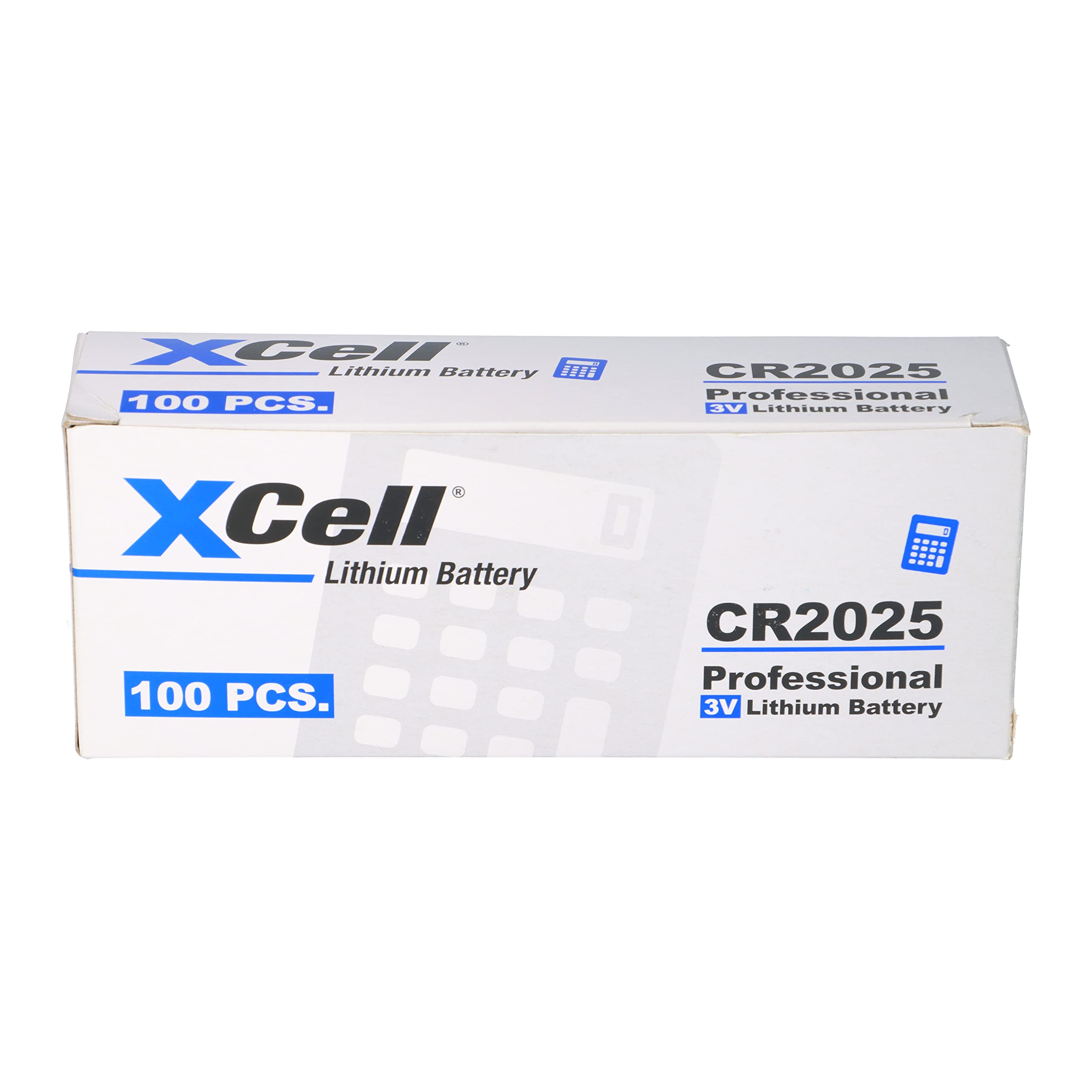 Lot de 100 piles bouton au lithium CR2025 3 V / 170 mAh (20 x 5) - Haute performance - Pour les applications professionnelles