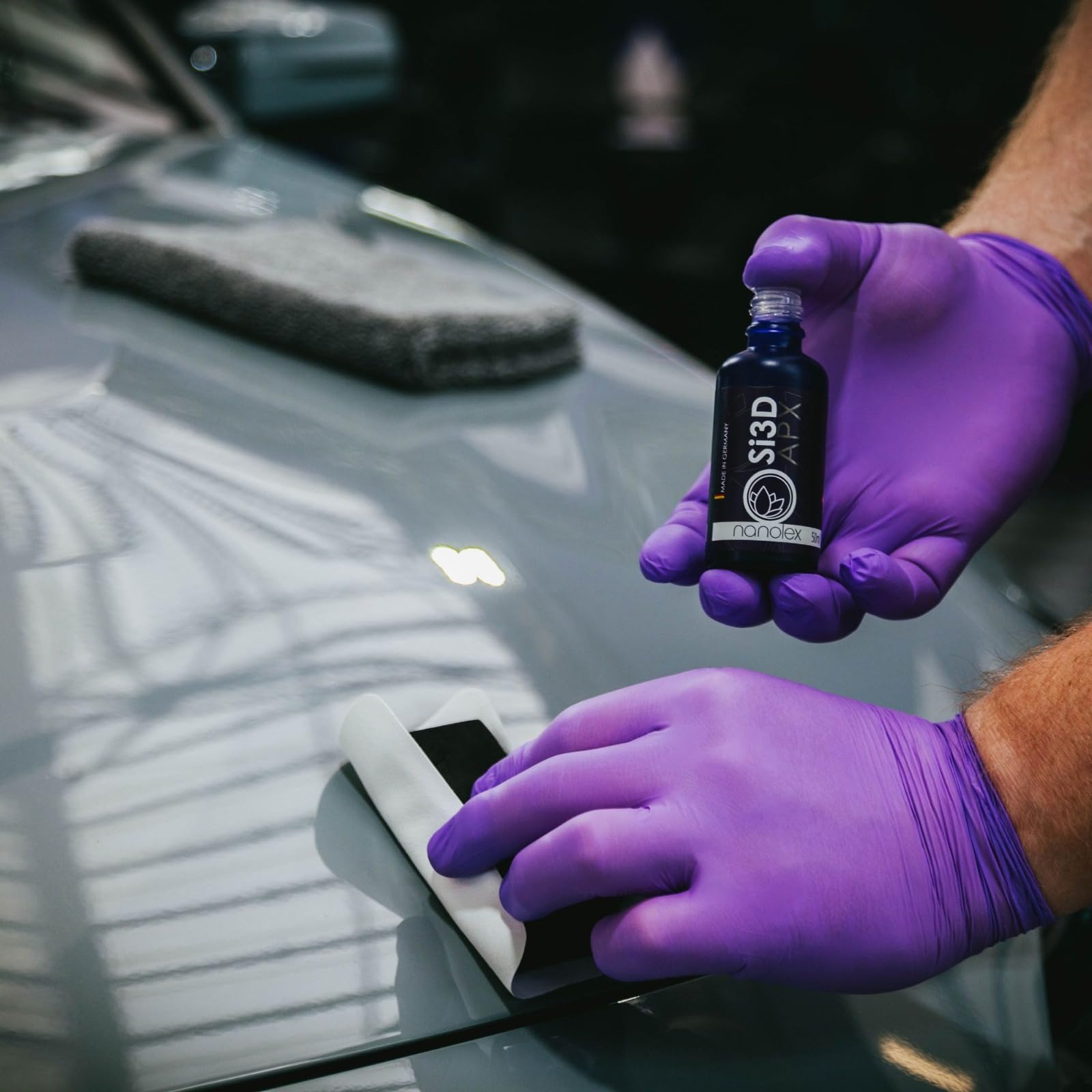 Nanolex Si3D APX 50ml Allround Keramikbeschichtung extrem einfache Anwendung als Lackversiegelung Felgenversiegelung Glasversiegelung mit extremer Hydrophobie/Lotuseffekt auf Basis von Polysilazan