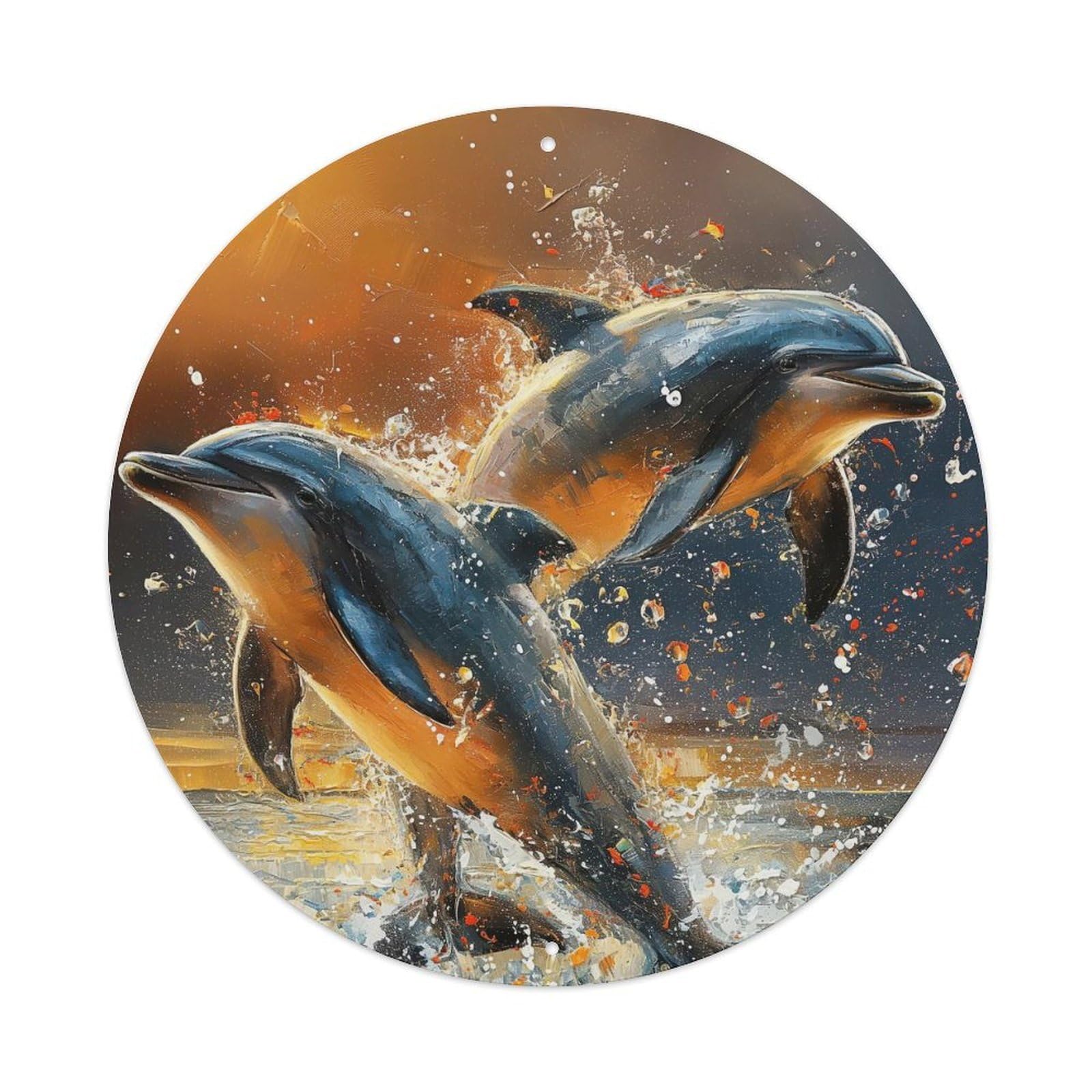 Animal Dolphin Metal Tin Sign