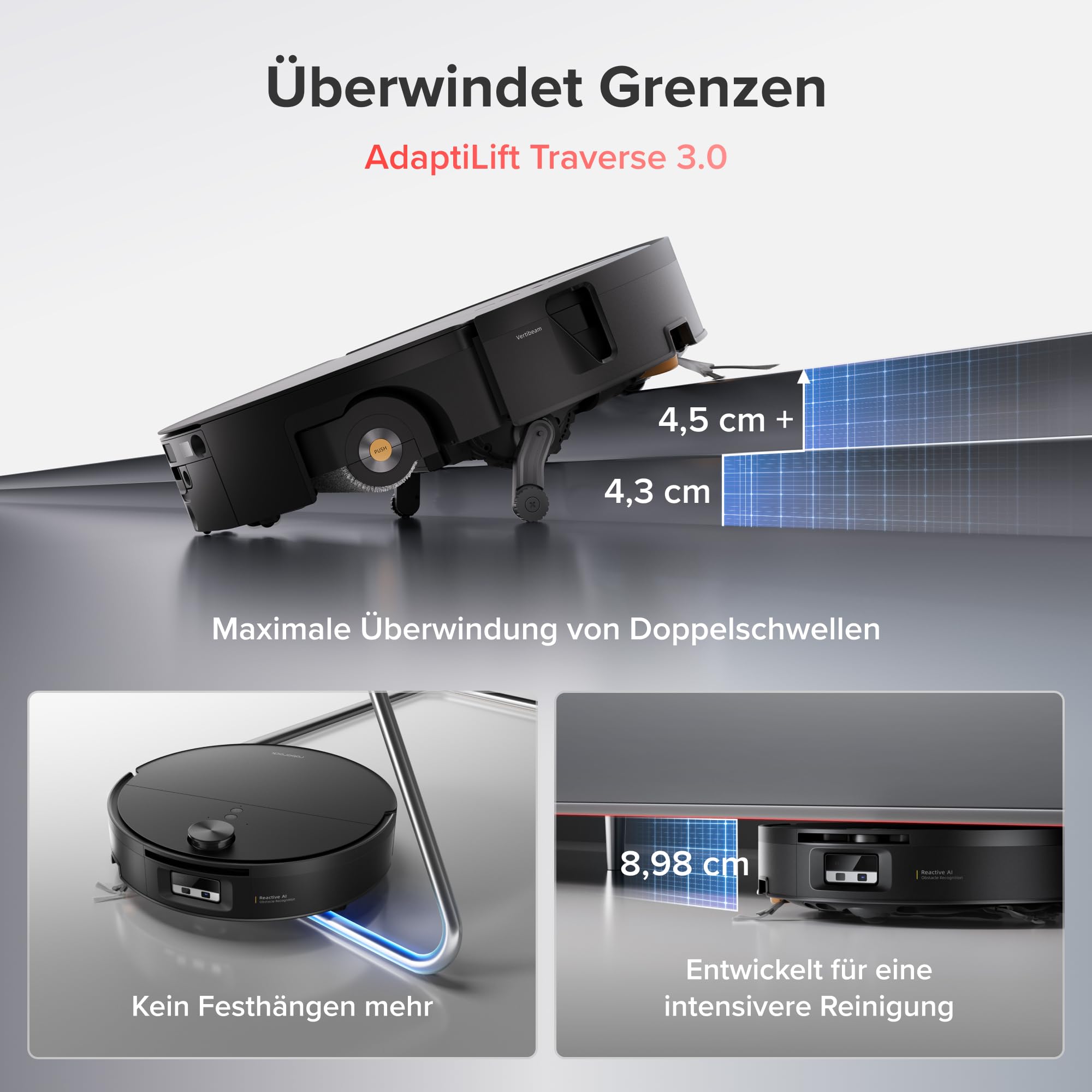 roborock Saros 20 Flow Complete Saugroboter mit Wischfunktion, 36.000 Pa