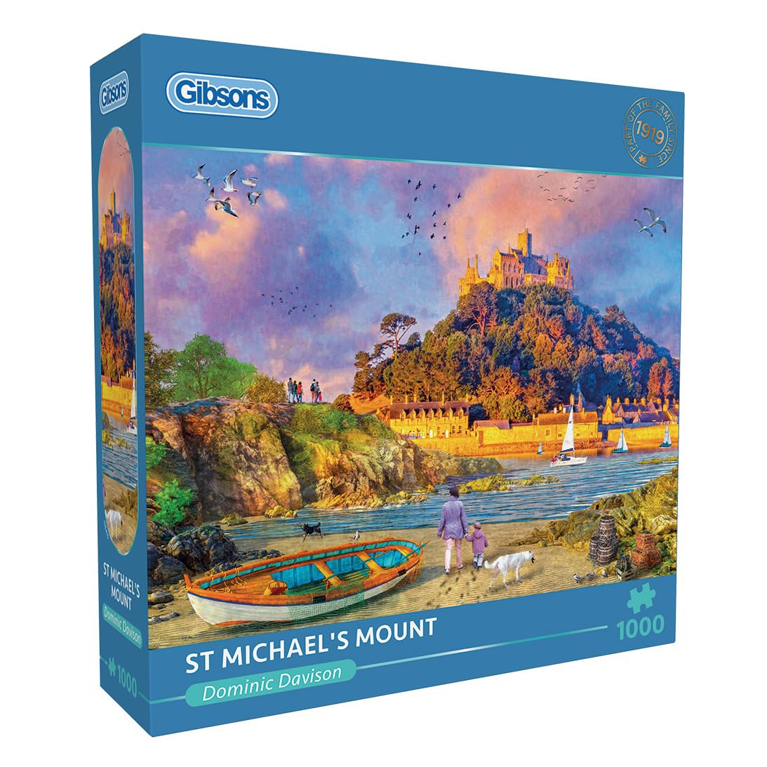 St. Michael's Mount 1000 Piece Jigsaw Puzzle | Coastal Jigsaw Puzzle | Sustainable Puzzle for Adults | Premium 100% Recycled Board | Great Gift for Adults | Gibsons Games