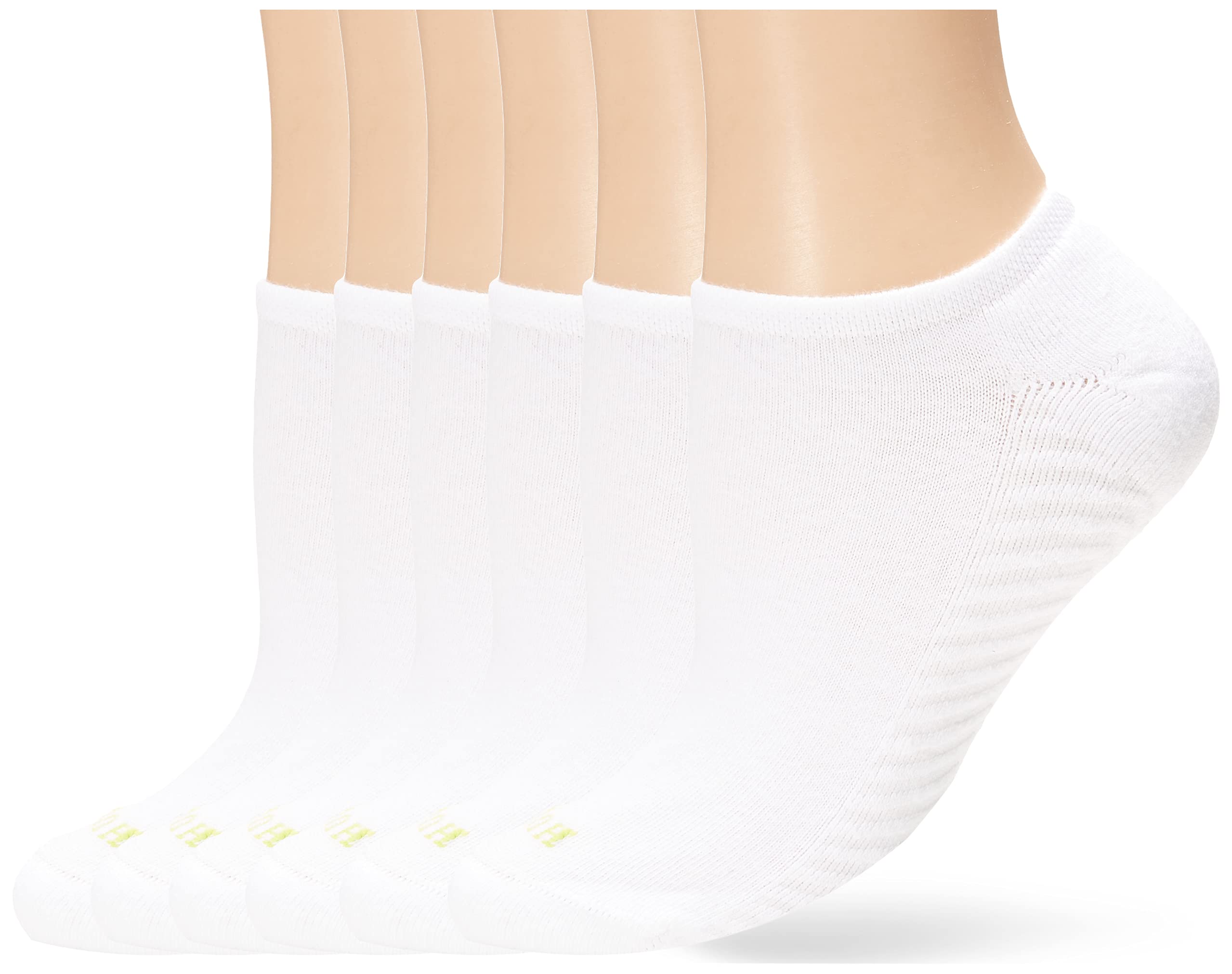 HUE Womens Massaging Liner Sock 6-Pack