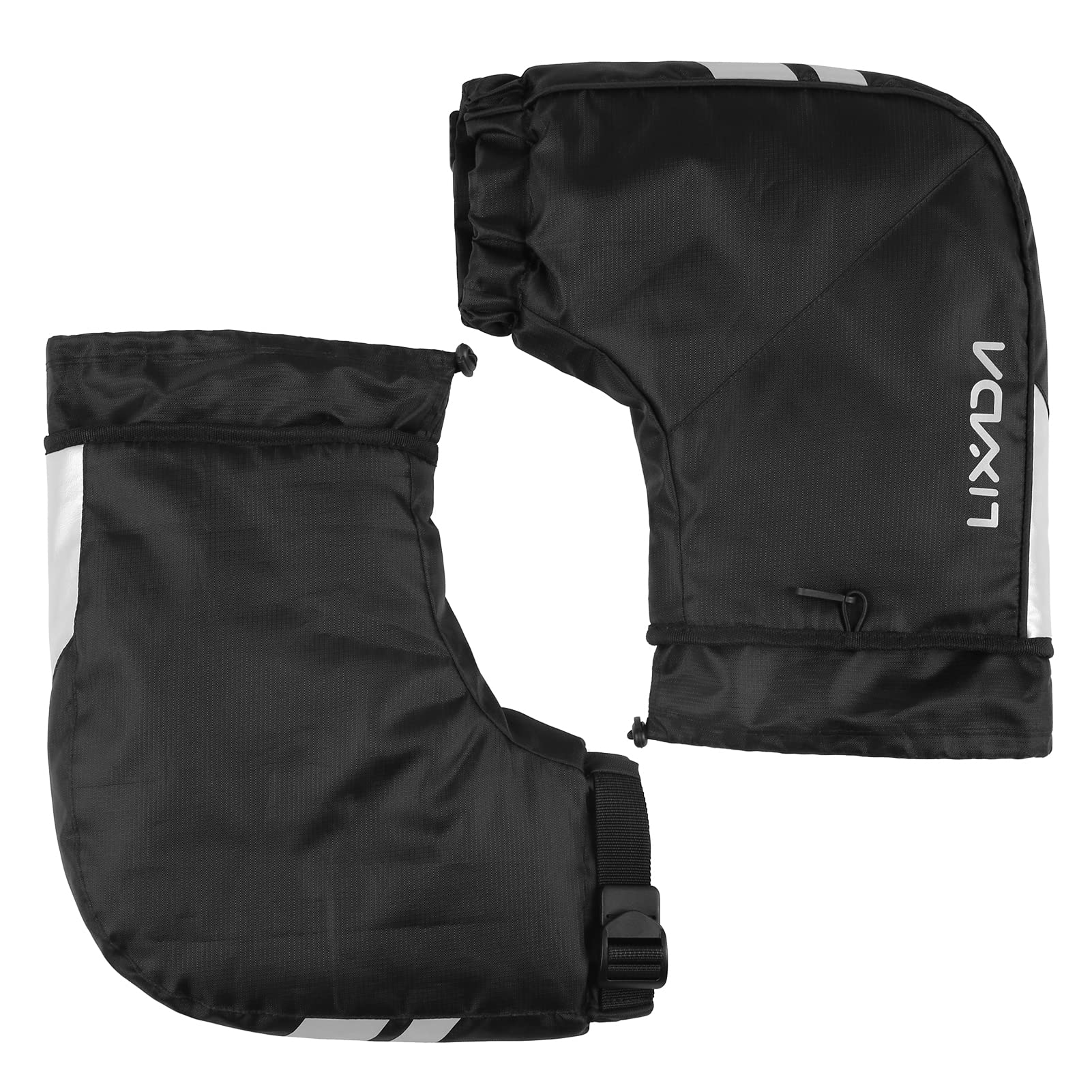 Lixada Handwärmer Fahrradlenker Lenkerstulpen Lenker Winddicht wasserdichte Winter Fahrradhandschuhe Einfach zu tragen für MTB/Elektrofahrräder/Motorrad/Fahrrad