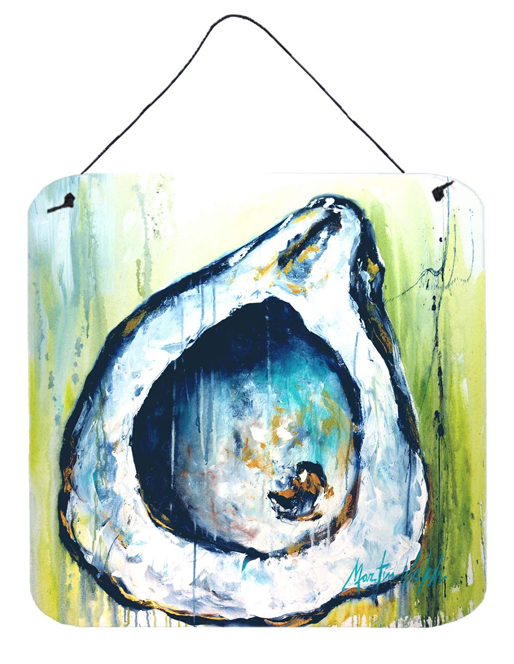 Oyster décoration murale multicolore Blue Rock art suspendu salon et terrasse