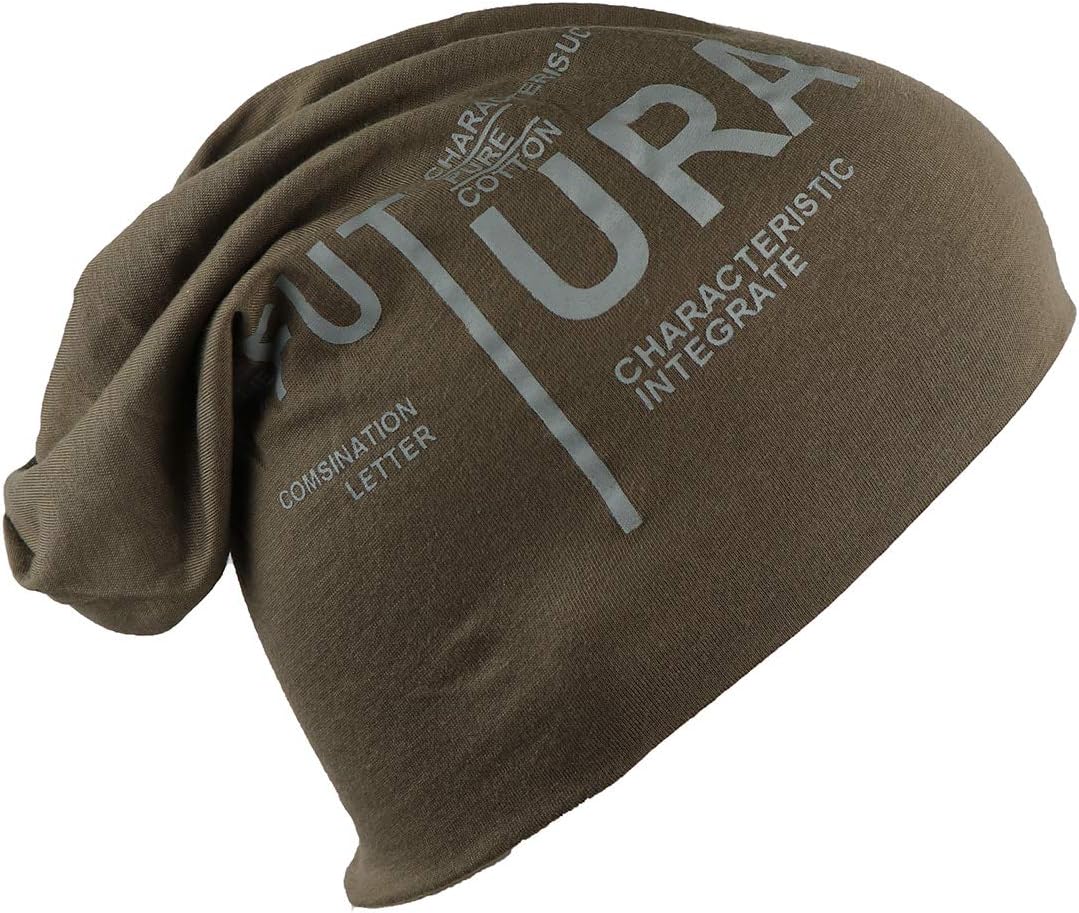 iSWEVENMen's Women's Unisex Cotton Blended Slouchy Summer Skull Beanie Cap (7023, Free Size)