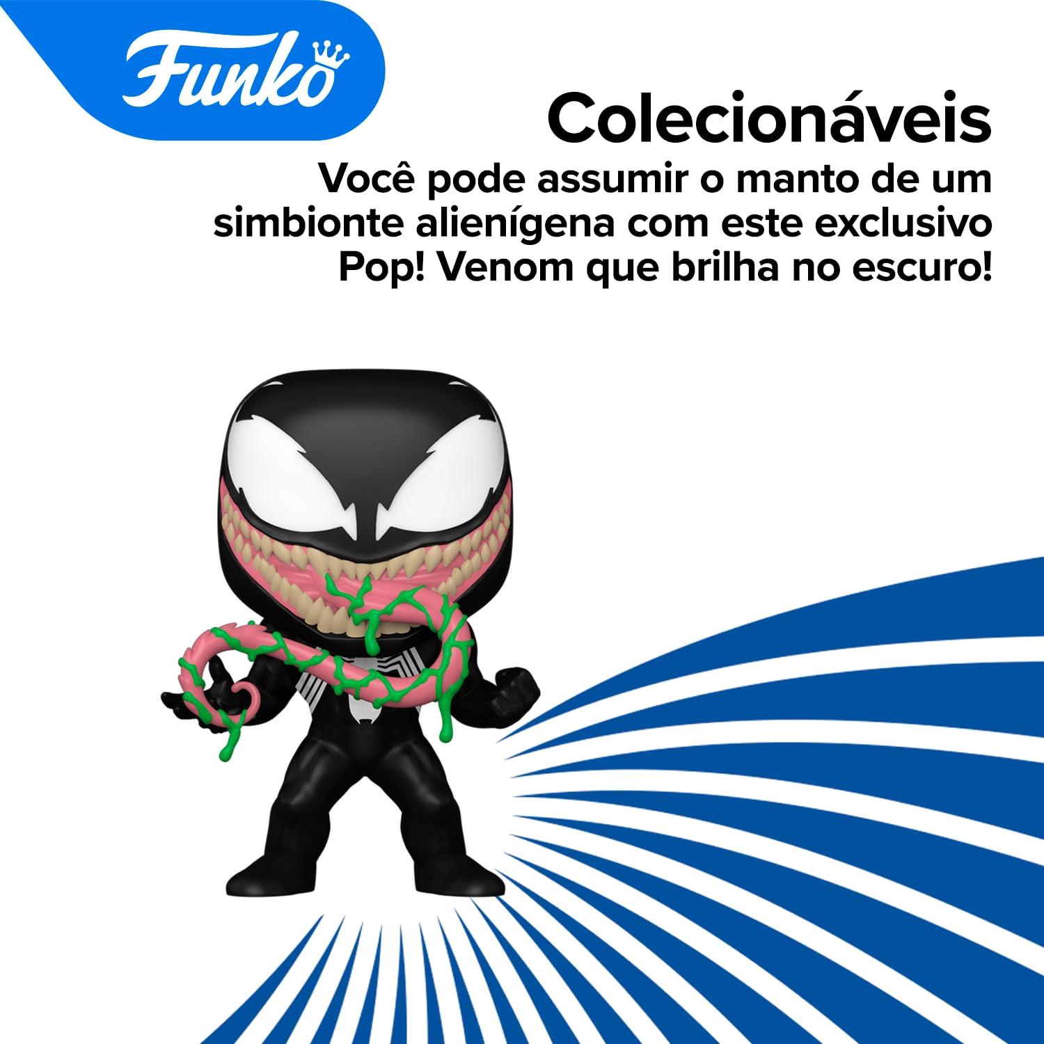 Candide, Boneco, Funko POP! Venom Ooze (Glow), Marvel - 11 cm
