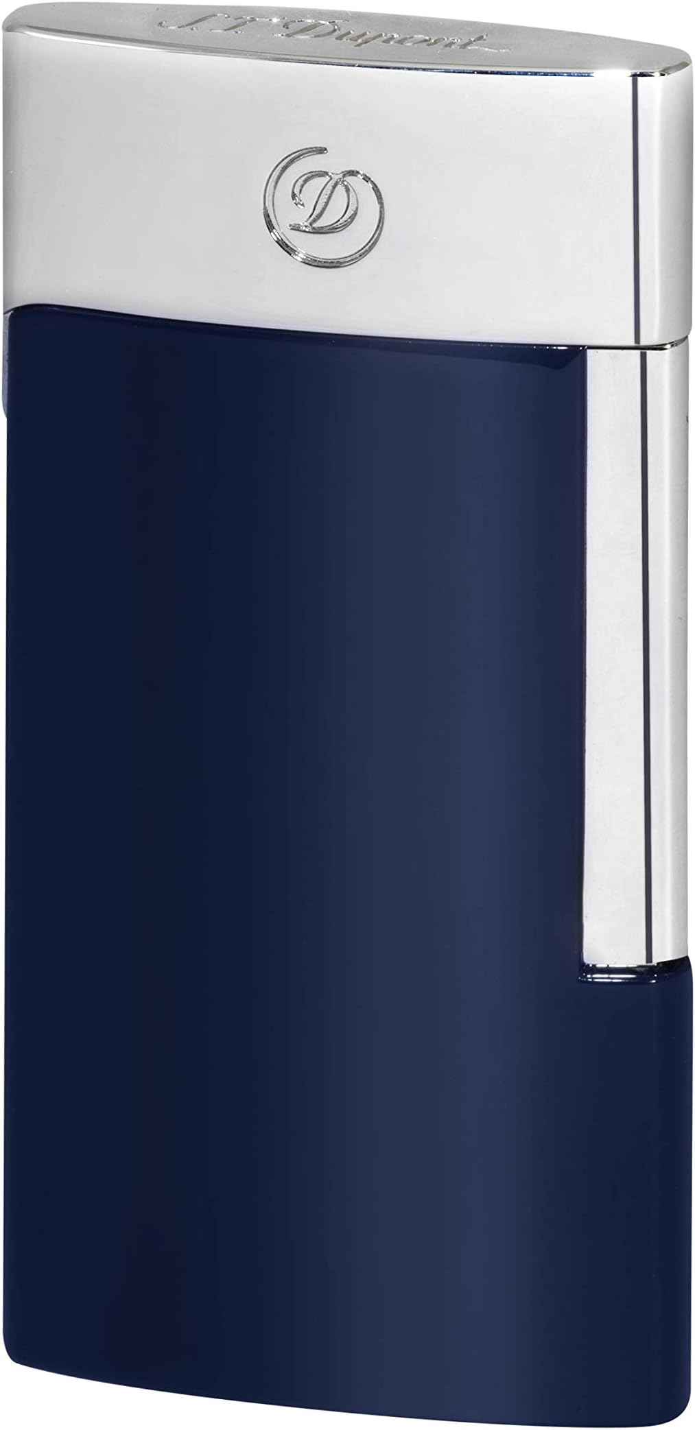 Refillable Lighter - Candle Lighter - Gas Lighter - Electronic Gas Lighter - Cigar Lighter - Windproof Lighter - Stormproof Lighter - E Ligther - SLIM Blue Chrome