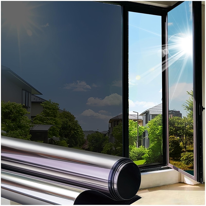 Coavas单向隐私窗膜 反光窗膜 防晒隔热静电贴窗纱