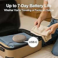 Vista 5 de REACHER Travel Vibrating Alarm Clock for Heavy Sleepers Adults, Silent, Dual Alarm Clock, Compact Under Pillow Bed Shaker, Rechargeable Battery