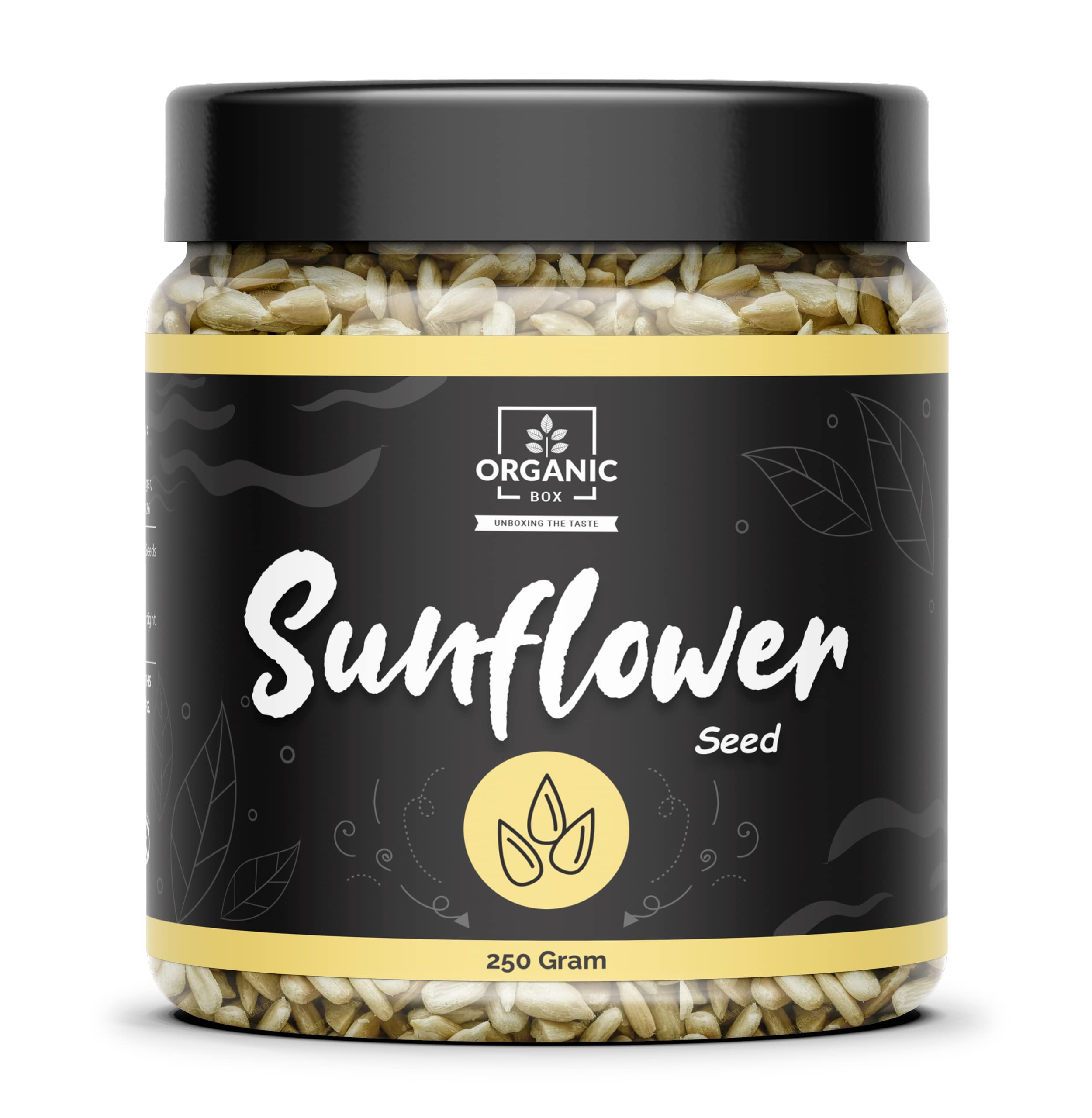 Organic Box Raw Sunflower Seeds For Eating - 250gm | Protein and Fibre Rich Superfood, Healthy Seeds [Jar Pack] (B0D7J4Q1HR) Amazon Price History, Amazon Price Tracker