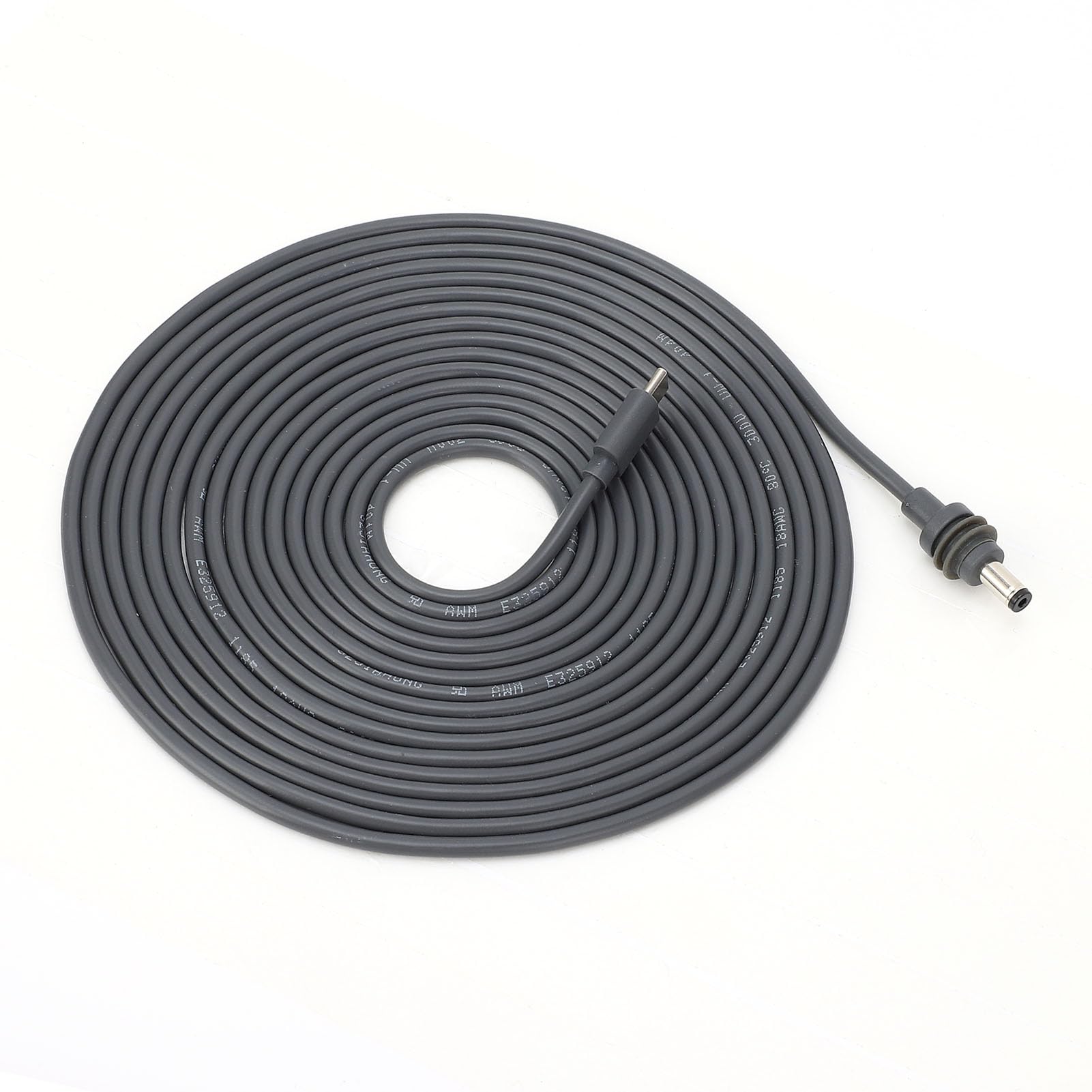 Cable satélite rectangular de alimentación USB C a CC 18AWG para banco de energía 8