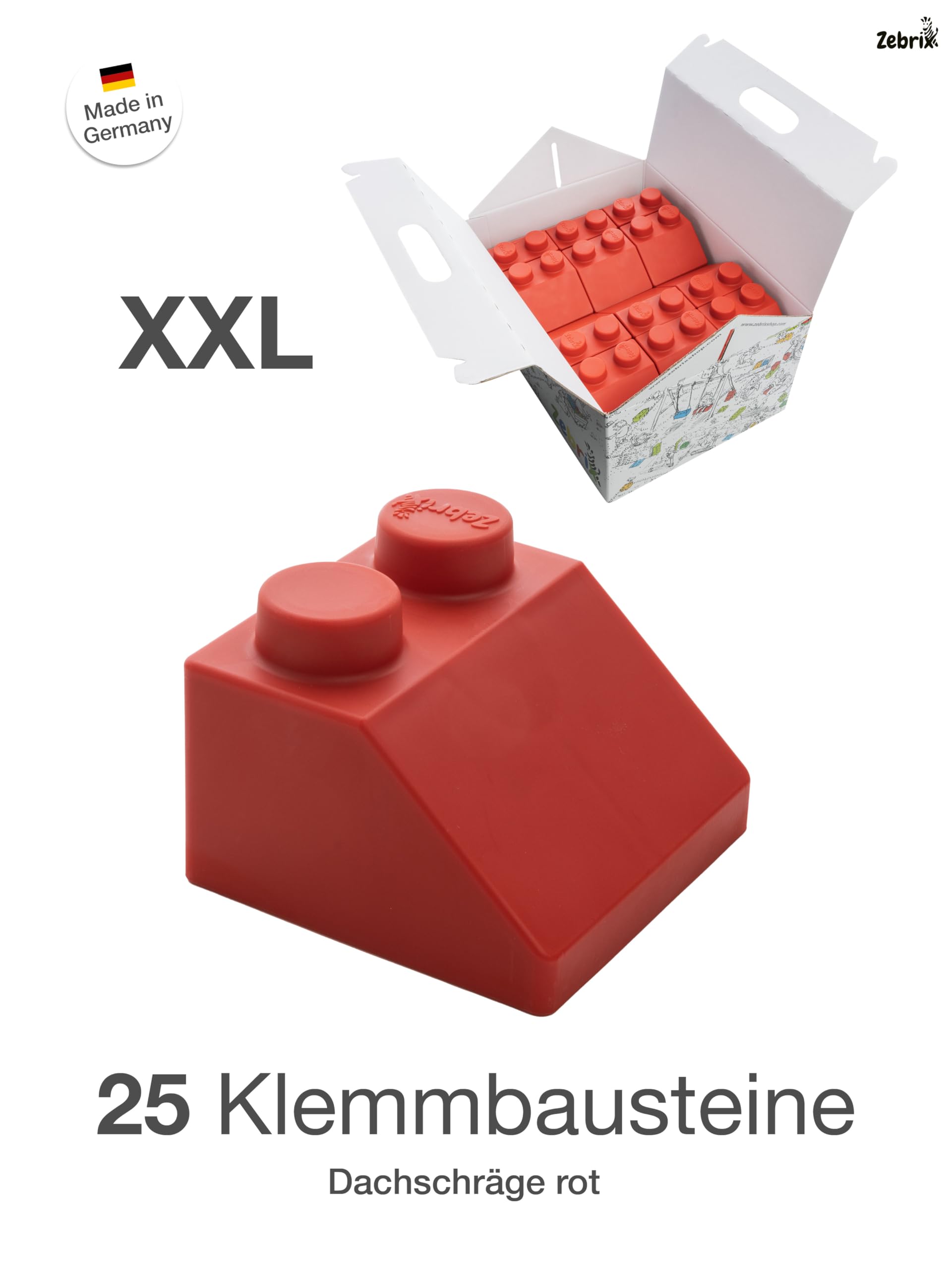 50 bloques de sujeción XXL inclinados para techo, grandes bloques de construcción de tacto suave para una casa, interior y exterior, para bebés y niños a partir de 6 meses, fabricados en