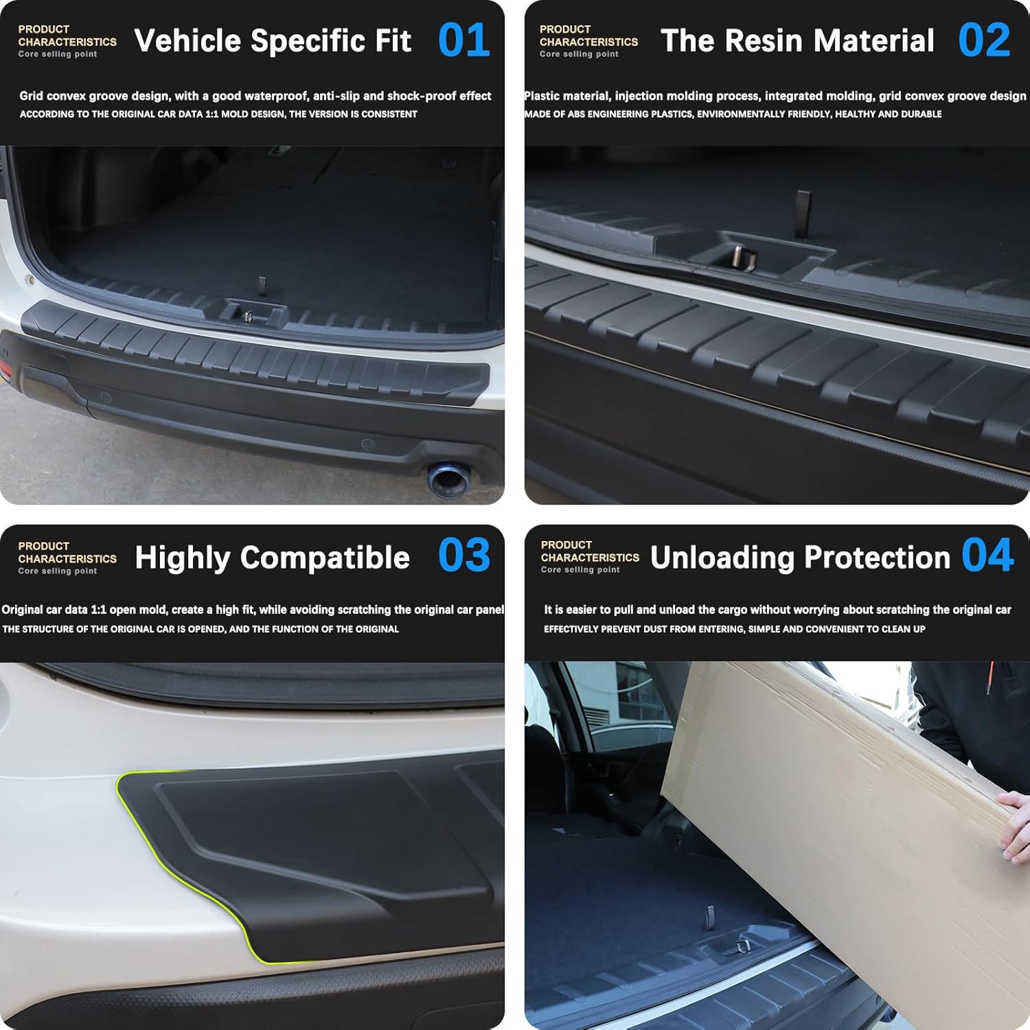 Rear Bumper Protector Guard Accessory Trim Cover Compatible with Subaru Outback 2021-2026 Car Rear Bumper Cover Scratch Resistant Trunk Door Entry Guard