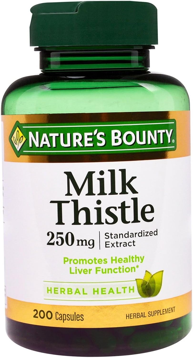 Nature's Bounty Milk Thistle 250mg Capsule - 200ct, 0.39 Bottle