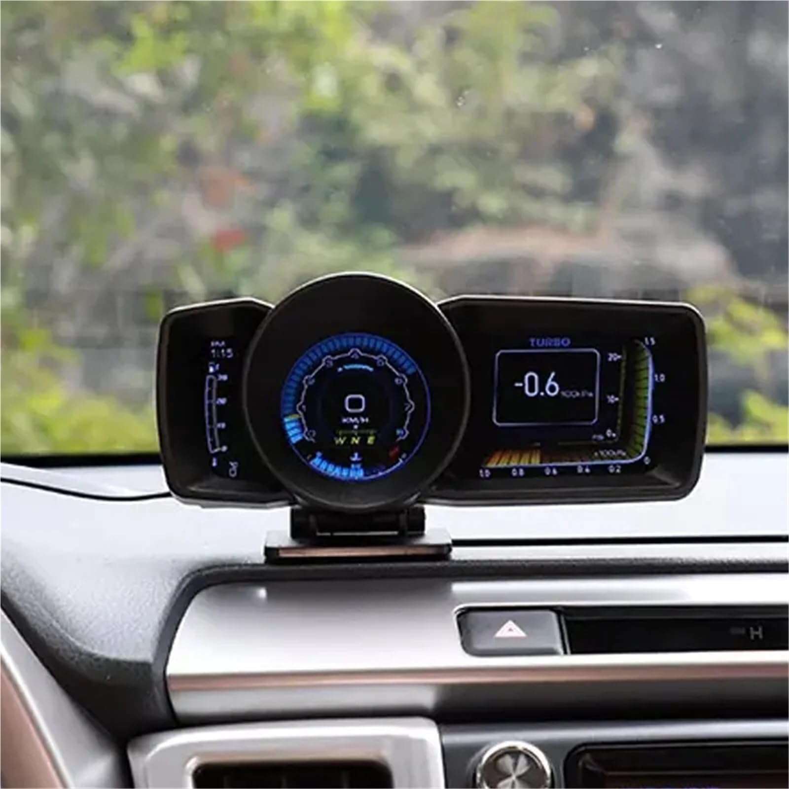 Car HUD Multi-Function Dashboard Head Up Display OBD2+GPS Smart Speedometer Auto Gauge Alarm System Turbo Boost