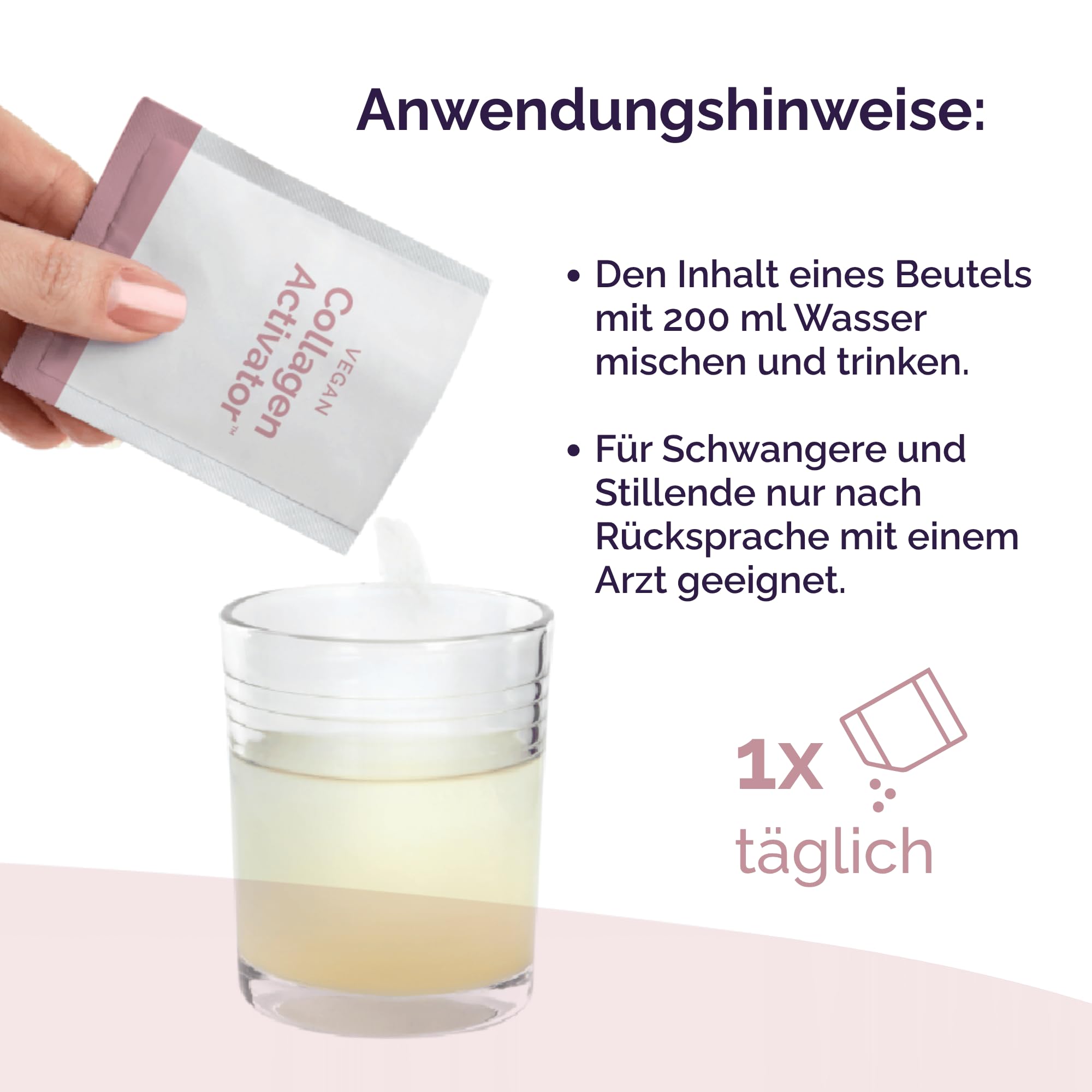 Collagen Activator – Kollagenbildung aktivieren, Für Haut, Haare & Nägel, 14 Aminosäuren + 11 Vitamine & Mineralstoffe, Vegan, 20 Tage Kur (3er-Packung (180 Gramm))