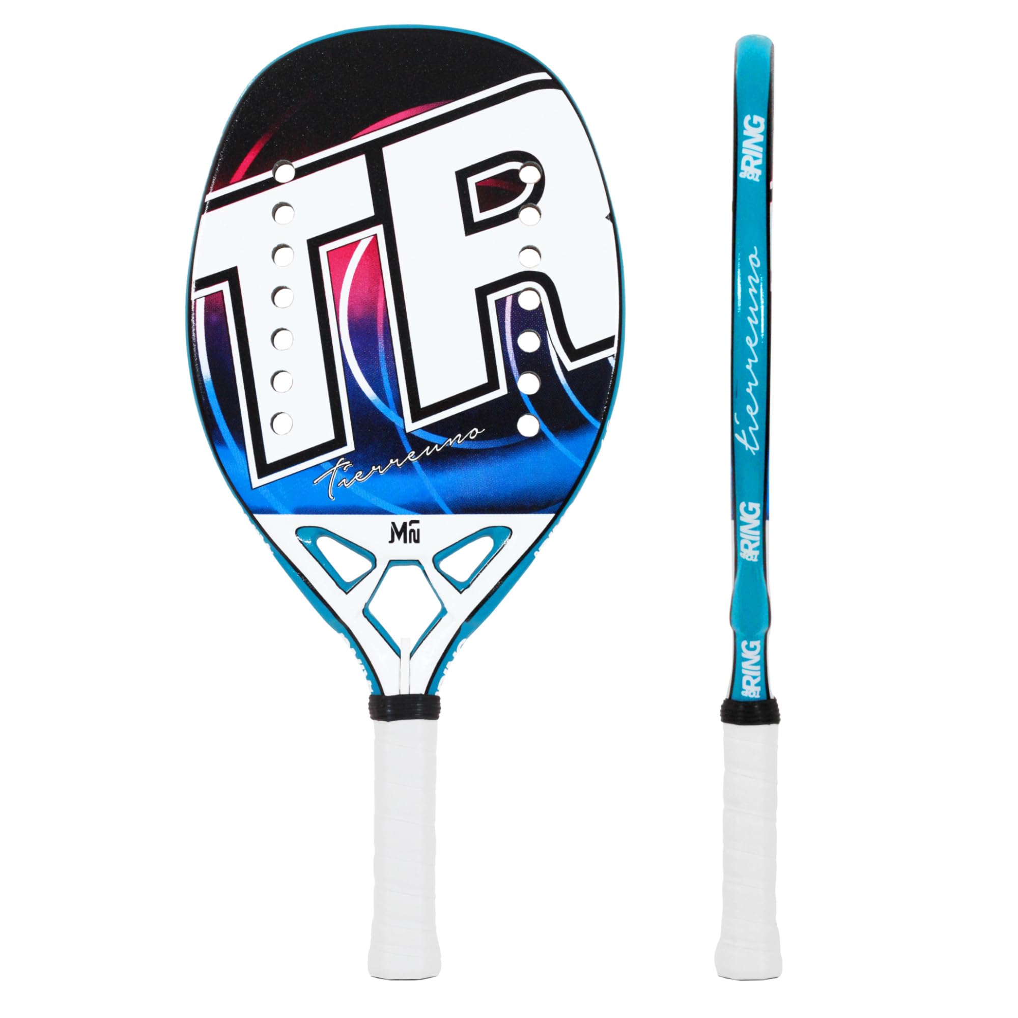 Top Ring Racchetta Beach Tennis Tierreuno - 100% Carbon 3K - Spessore 20 mm.