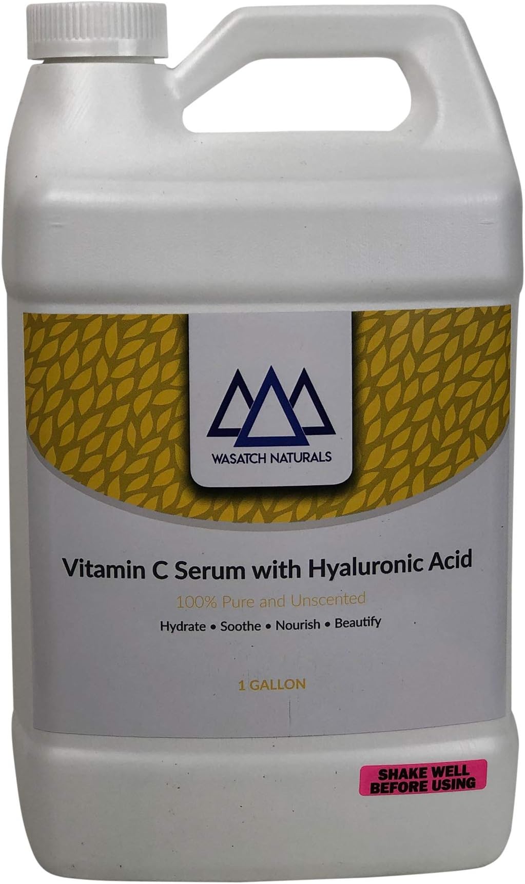 Vitamin C Serum with Hyaluronic Acid 1 Gallon Unscented (Wasatch Naturals)
