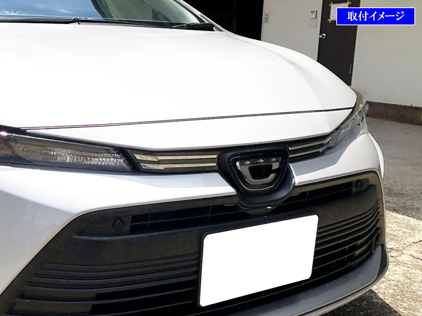 BRIGHTZ カローラ 210 211 212 214 超鏡面ステンレスメッキフロントバンパーパネル 2PC  N BRIGHTZ カローラツーリング 10 12 17 210 211 212 214