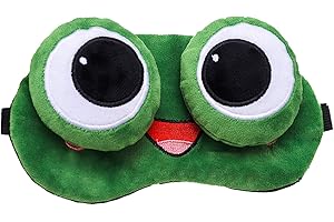 HXINFU 3D Froggy Eye Mask: Sleep Like a Hoppy Amphibian
