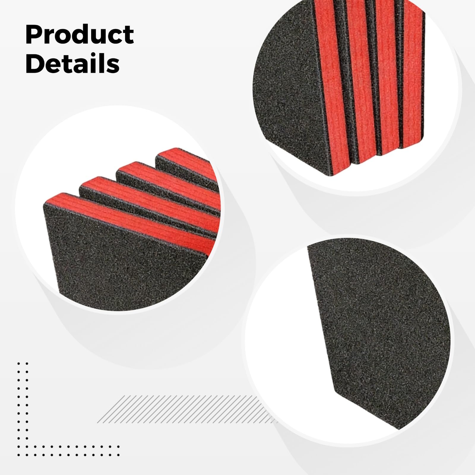 4 pièces mousse pour boîte à outils, 17,7 x 11,8 x 0,98 in / 45 x 30 x 2,5 cm, organiseur, insert mousse EPE épaisse, plaques de rangement PE à découper, mousse silhouette pour outils, noir et rouge
