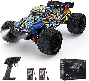 Rhybor Voiture Telecommand?� 40 Km/h 1:16 RC Monster Truck 2.4 GHz Voiture Radiocommand?�e RC 