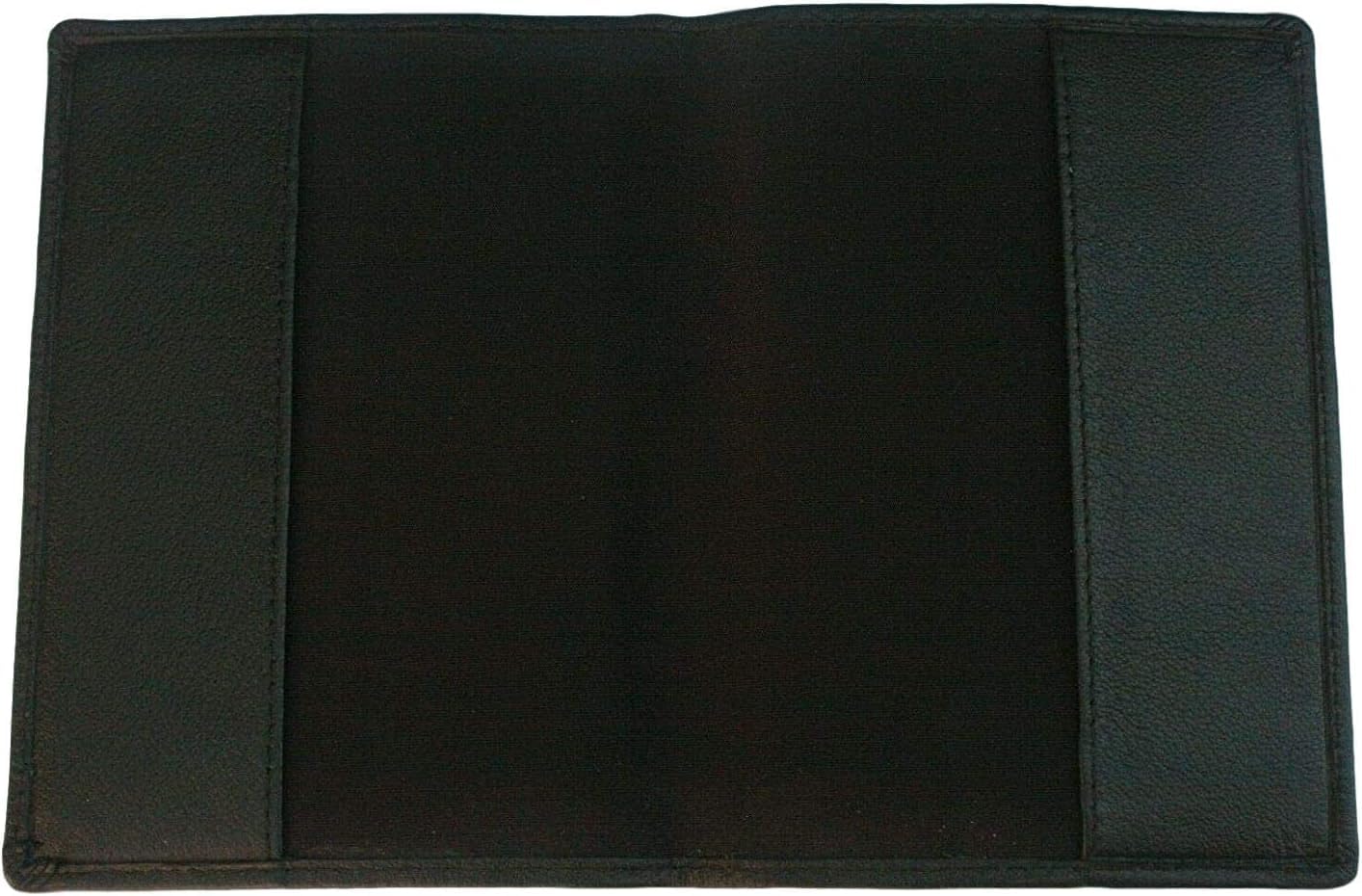 Cartera Viaje Funda de cuero para pasaporte con bandera escocesa, soporte negro, RFID seguro, regalo de viaje 490, Black, Talla única, Contemporáneo
