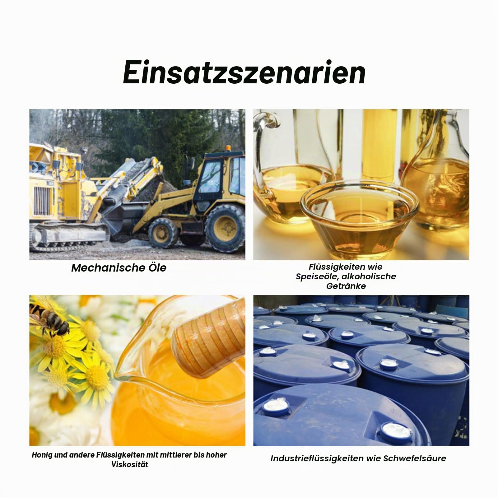 Elektrische Fasspumpe, Effiziente Abdichtung, 8000 U/min, 60–80 L/min, für Standard-Fassfässer (EU-Stecker 220 V) | Fördert 60 bis 80 l/min, optimale Abdichtung, Standardfass 200 bis 220 Liter, Trommelpumpe
