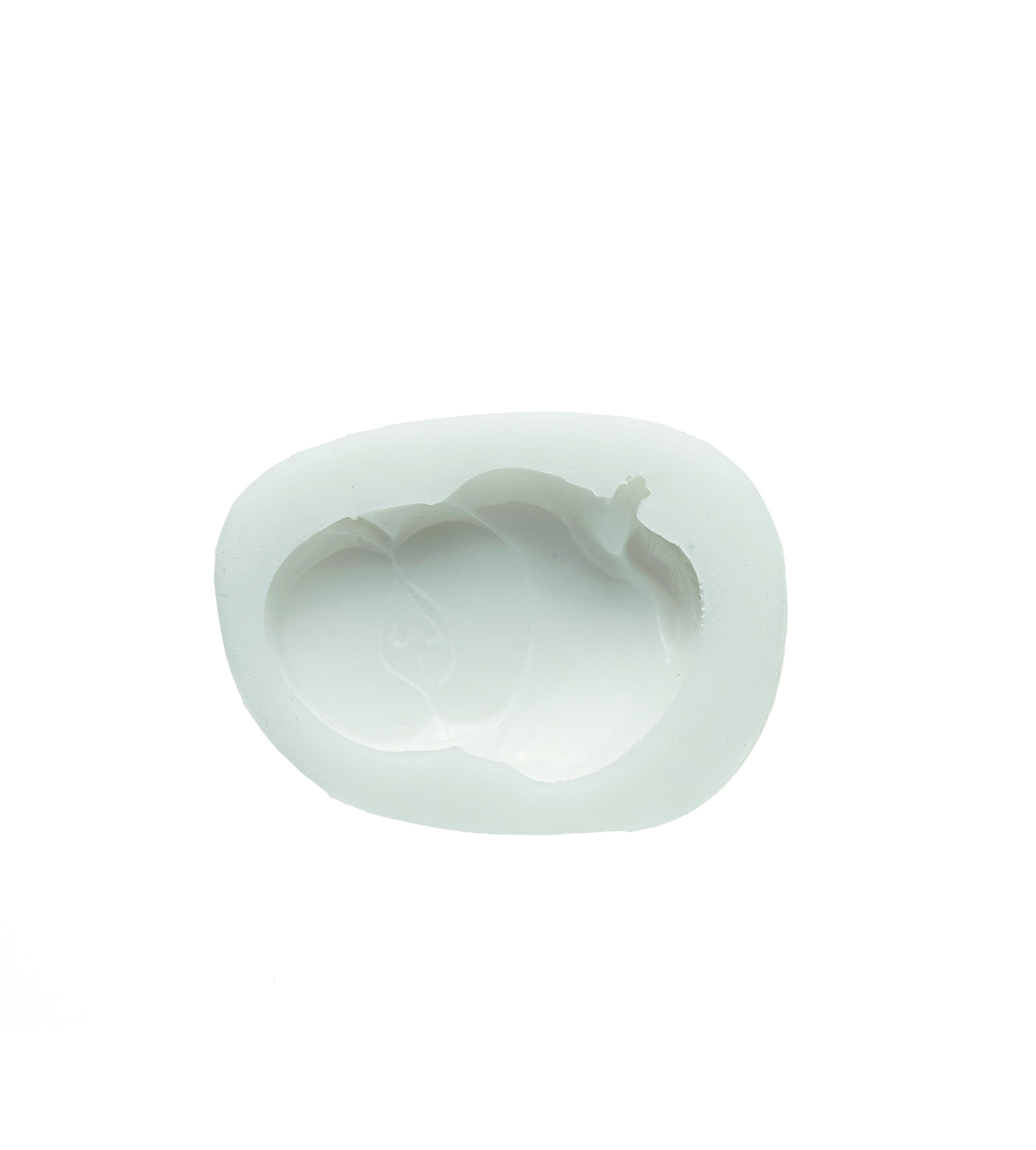 Silikomart 71.157.00.0096 Mould for Sugar Paste SLK057 Apple Silicone-White