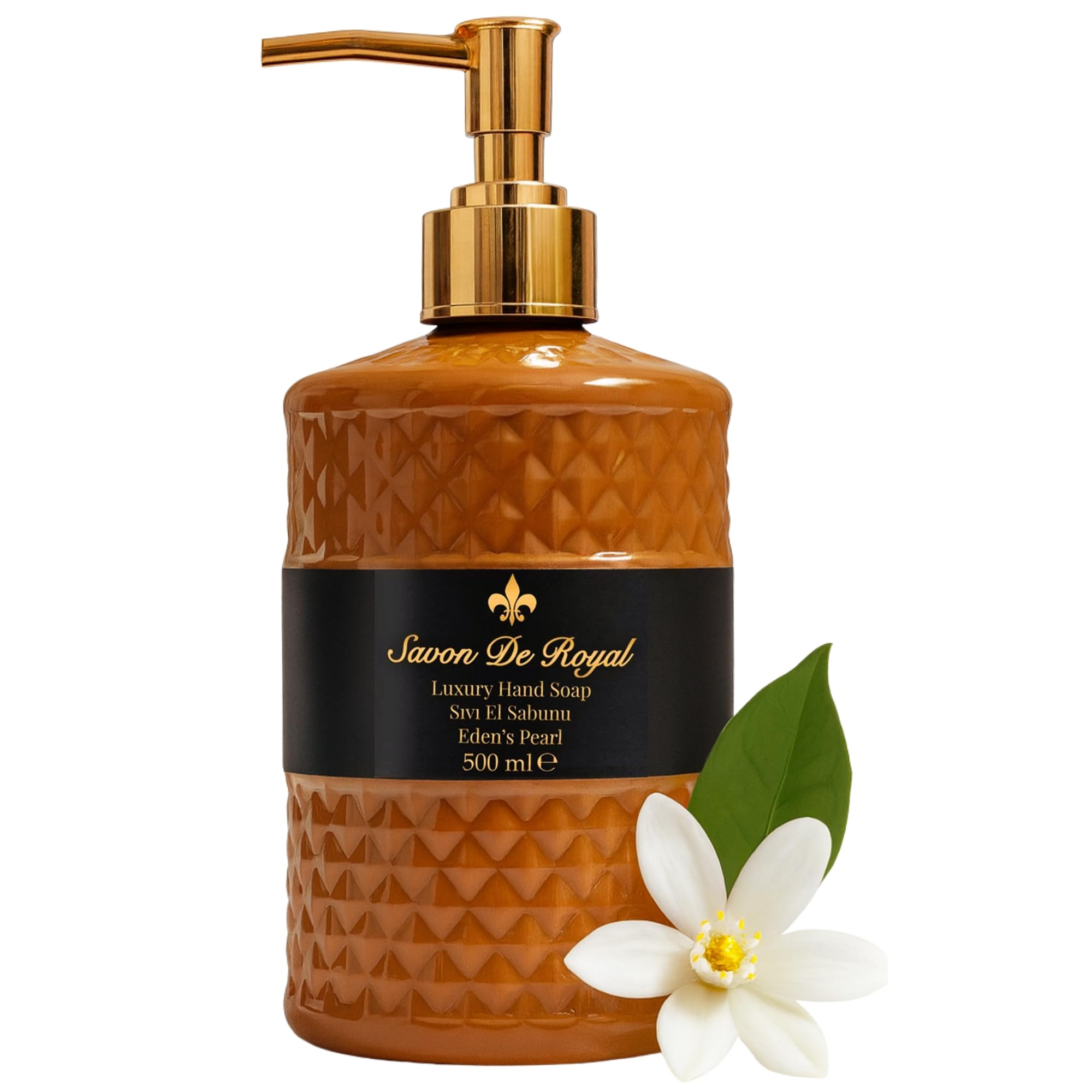 Series Eden’s Brown Pearl Luxury Hand Soap, 500ml Pump Bottle, Elegant Fragrance
