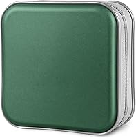 Vista 37 de Funda para CD, capacidad para 40 unidades, para CD/DVD, cartera, de plástico duro, DVD, para coche, hogar, oficina, viajes (negro)