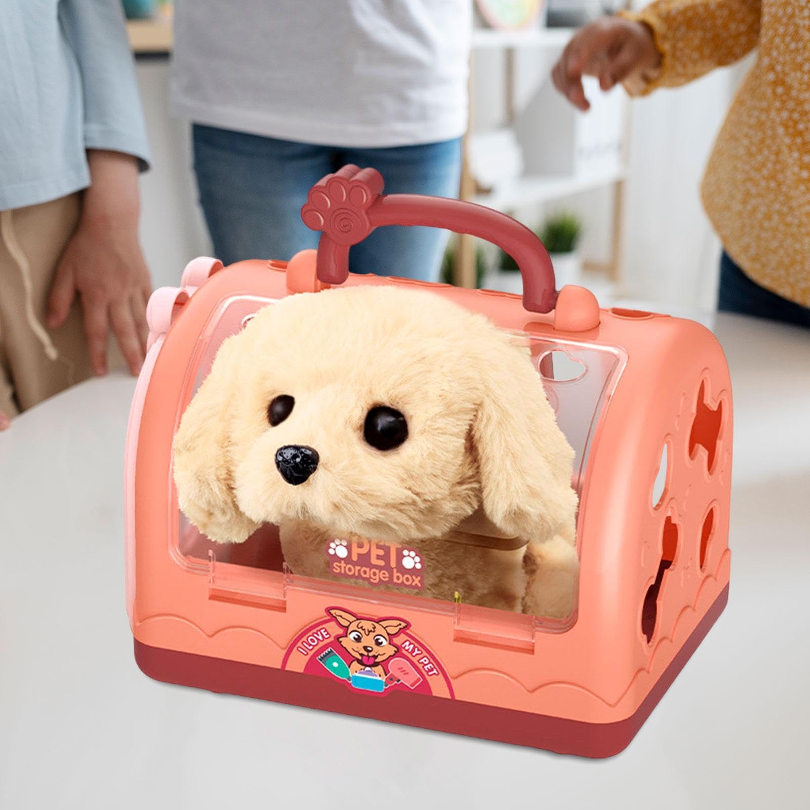 Qianly Casa de Juguete para Perros, Espacio Interactivo para Niños, Refugio de Peluche, Regalo Familiar, B, tal como se describe