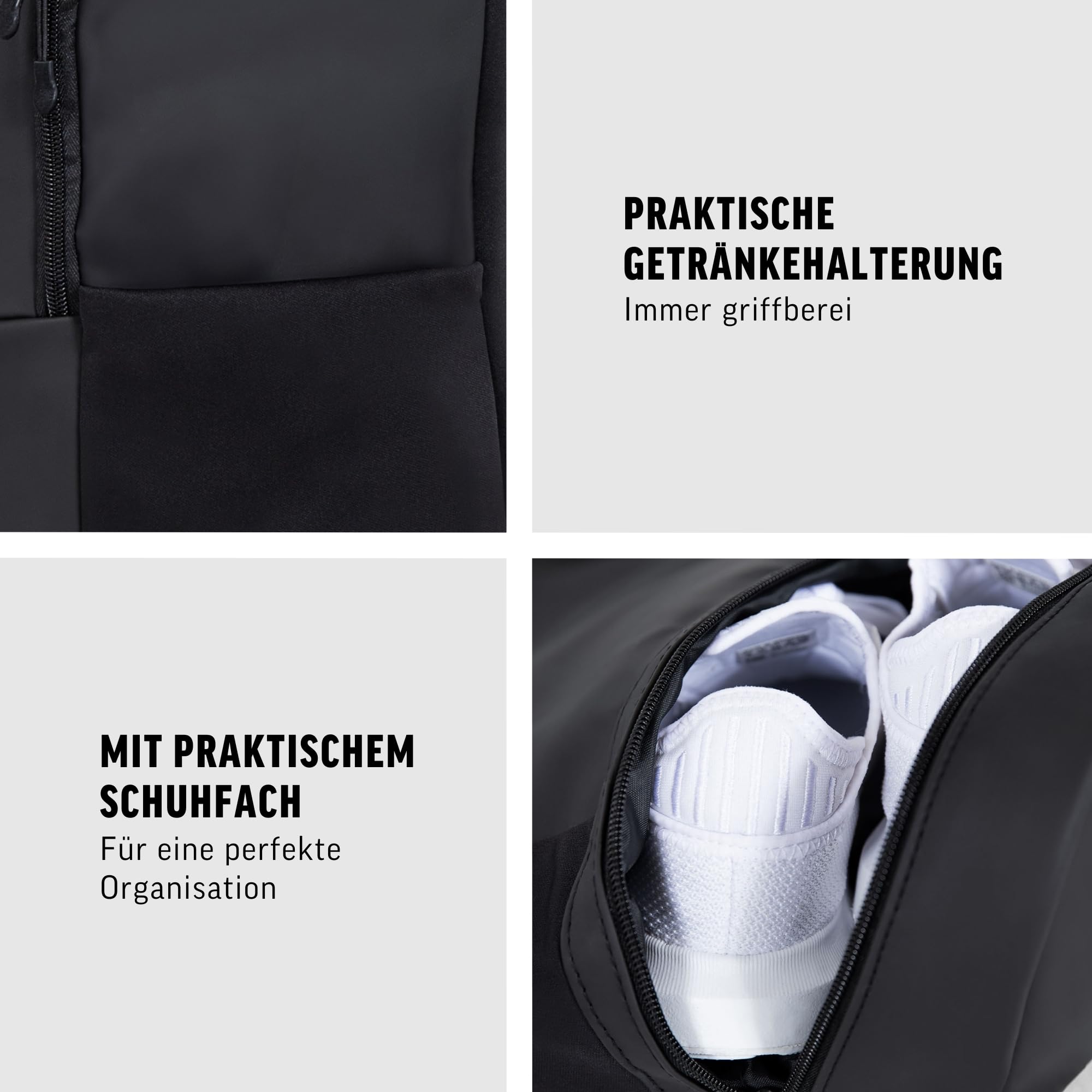 SMILODOX Rucksack Leslie, Unisex Reiserucksack, Fußball & Fitness Tasche, Sporttasche für Fitness, Gym & Alltag, Handgepäck Rucksack Wasserabweisend, 24L Wanderrucksack Damen & Herren