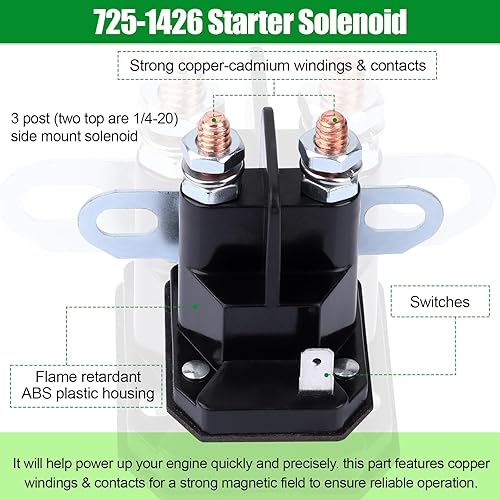 Miniatura 2 de dh Solenoide de arranque compatible con MTD Cub Cadet 725-1426 925-1426A Wsry