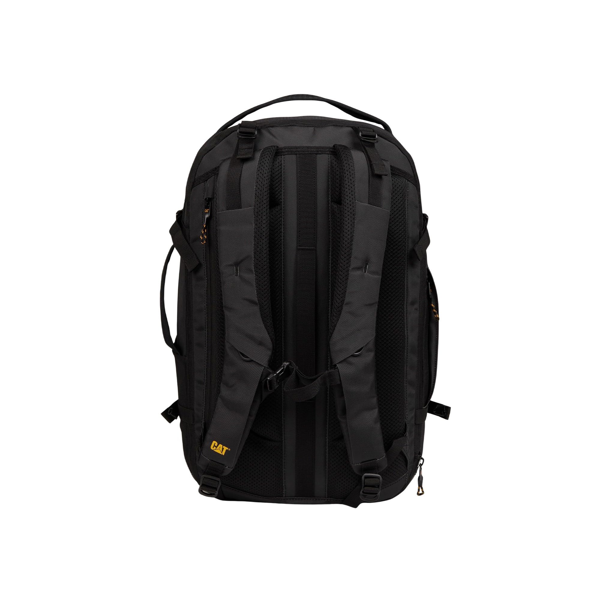 CAT City Bizz - Mochila gris oscuro, cremalleras impermeables, bolsillo trasero secreto y compartimento acolchado para laptop