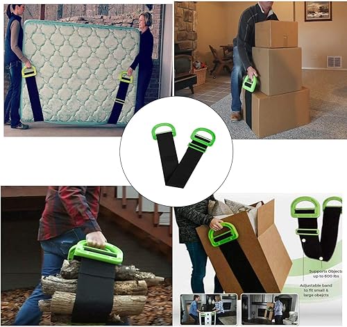 Miniatura 4 de Luffa Elves Correas móviles de elevación ajustables, cinturón de elevación, sistema de movimiento y elevación de correa de elevación pesada, cinta