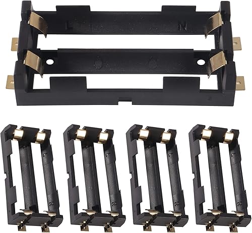 UMLIFE 5 unids 2X 18650 Series Baterías Titular 2 ranuras 3.7V SMD SMT Baterías caja de almacenamiento con pasadores de bronce