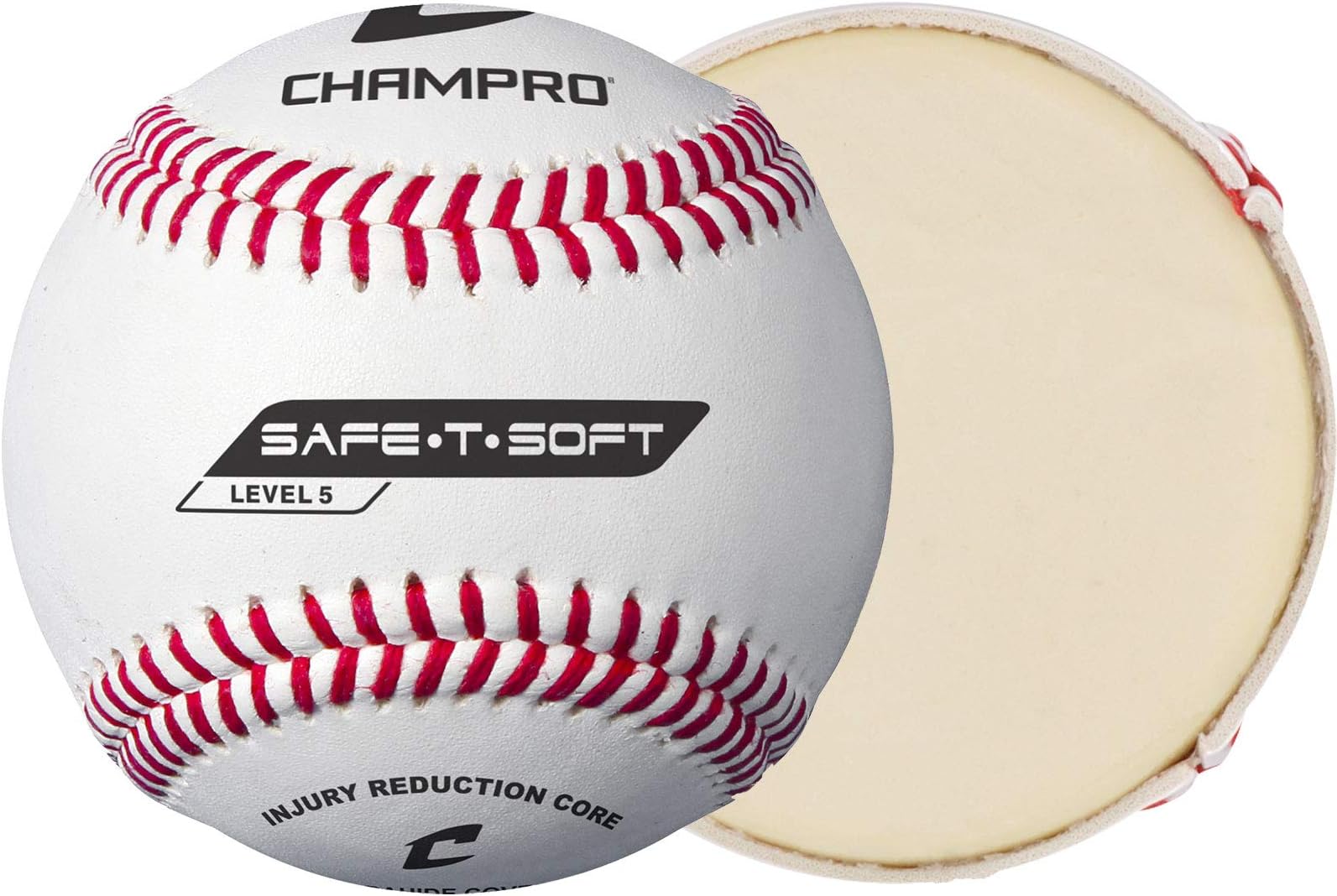 Champro Safe-T-Soft Level 5 Baseball (White, 9-Inch) Pack of 12