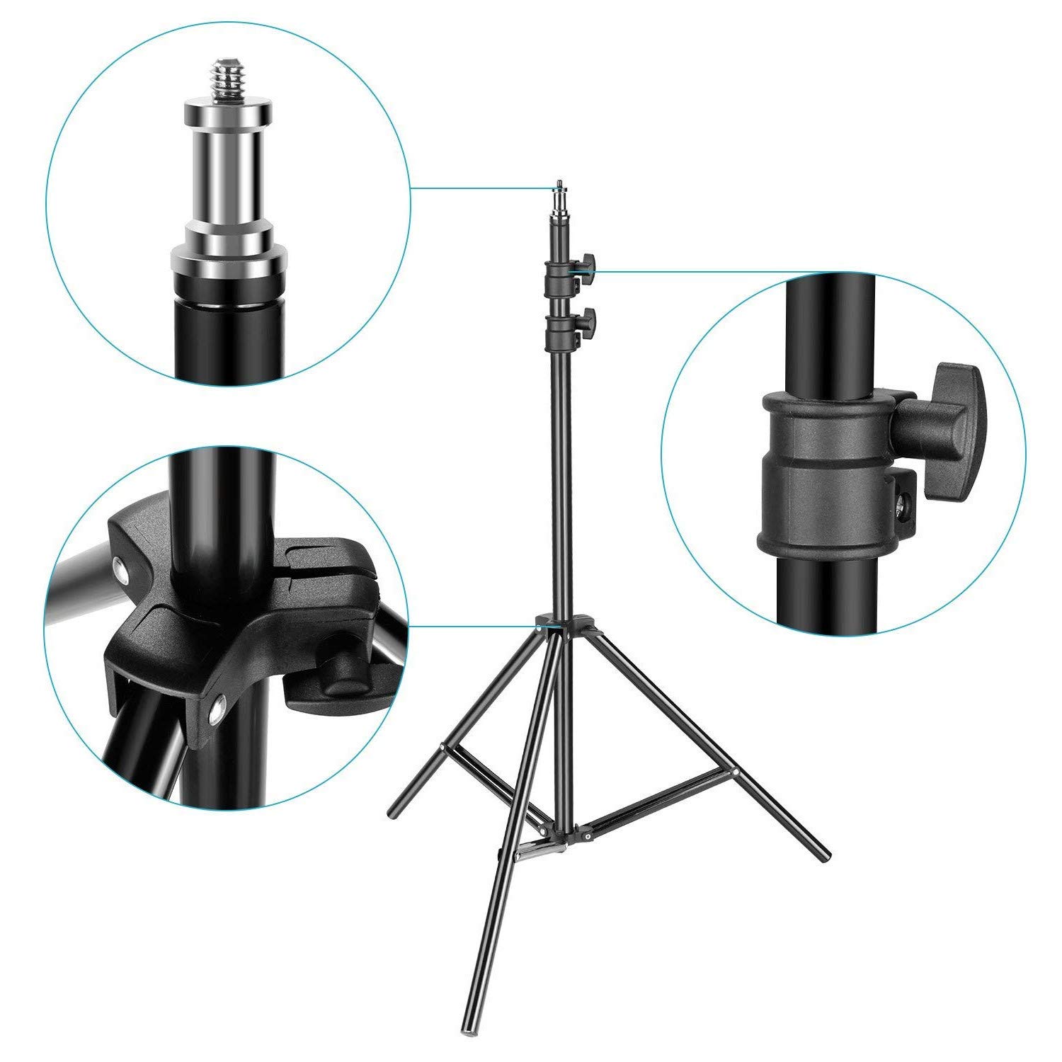 Luce Anulare LED Dimmerabile Da 10" Con Treppiede 63" E Supporto Telefono – Per Make-up, Live E Foto