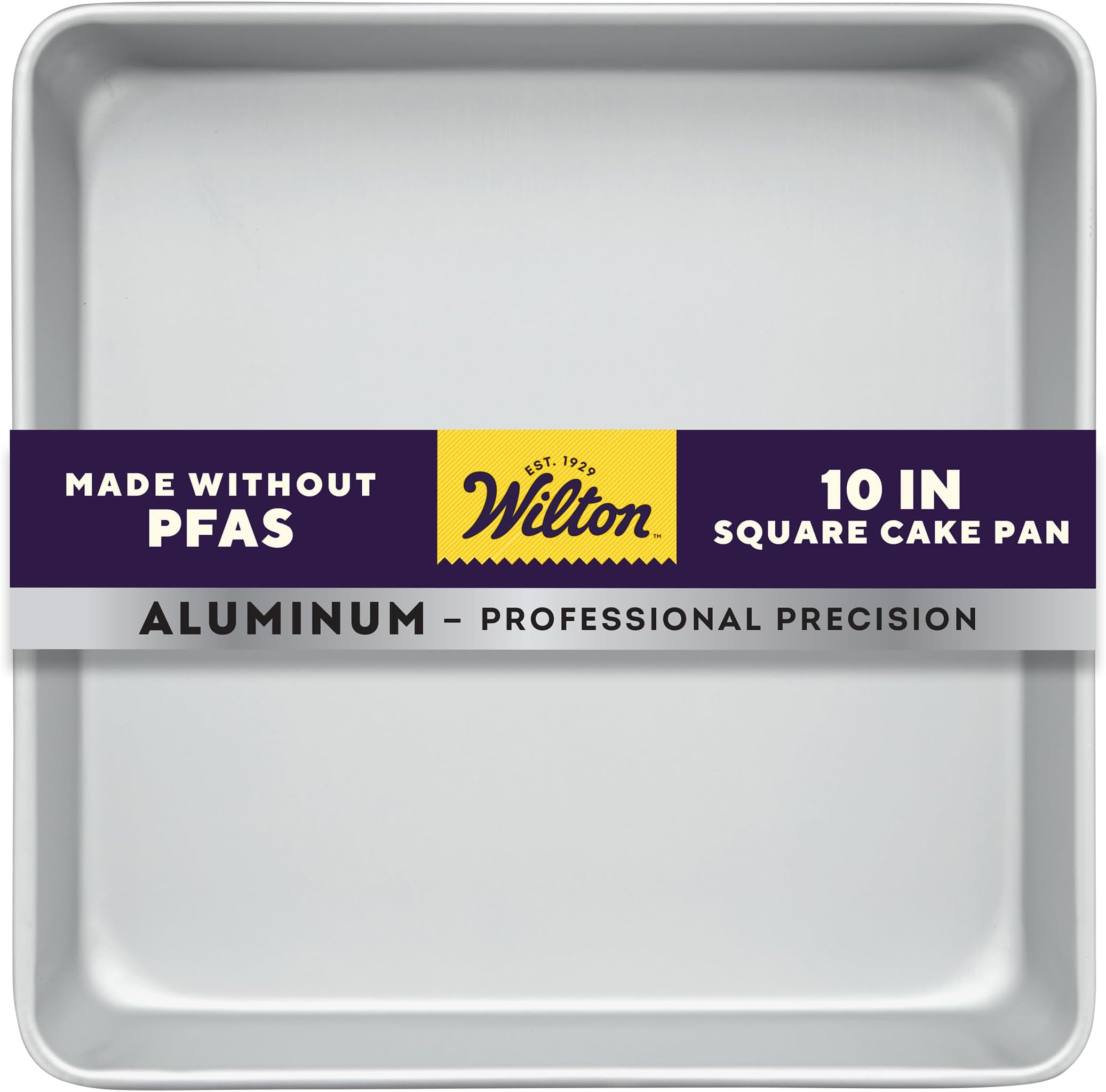 2105-8205 Performance Cake and Brownie Pan, Grey, 10 Inch, Square, Aluminum