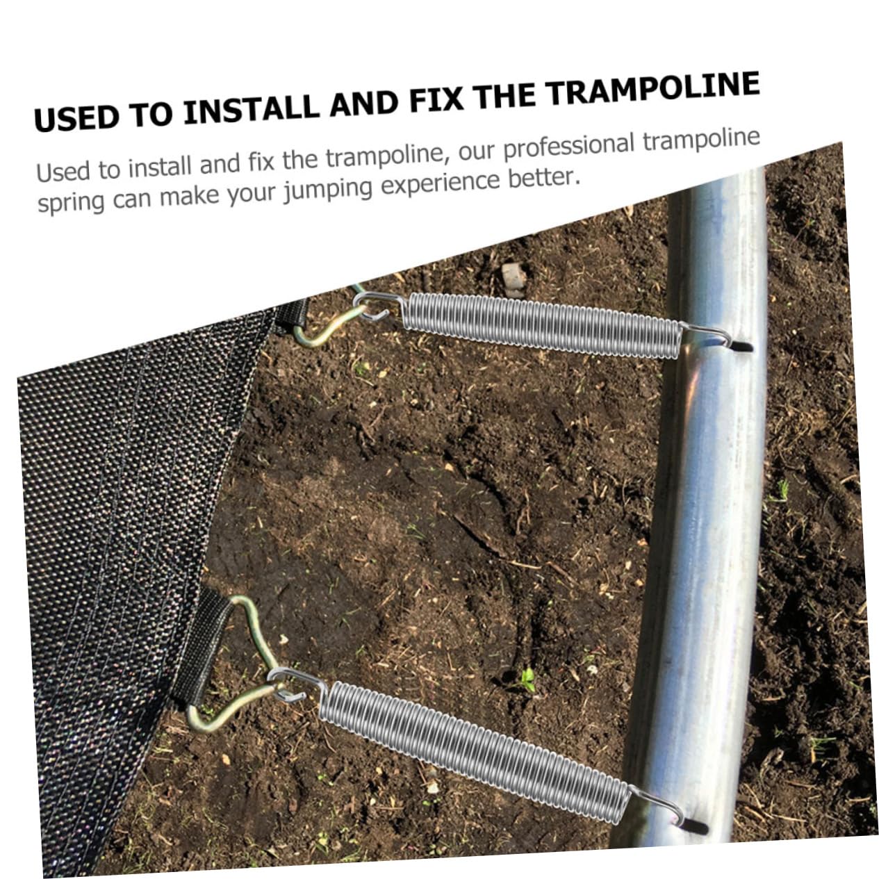 Robuste Feder für Trampolin Feder aus Stahldraht Zubehör für Trampolin schnappschäkel federhaken Trampoline Bausatz komprimierte Feder Trampolinfeder Verzinkter Stahldraht